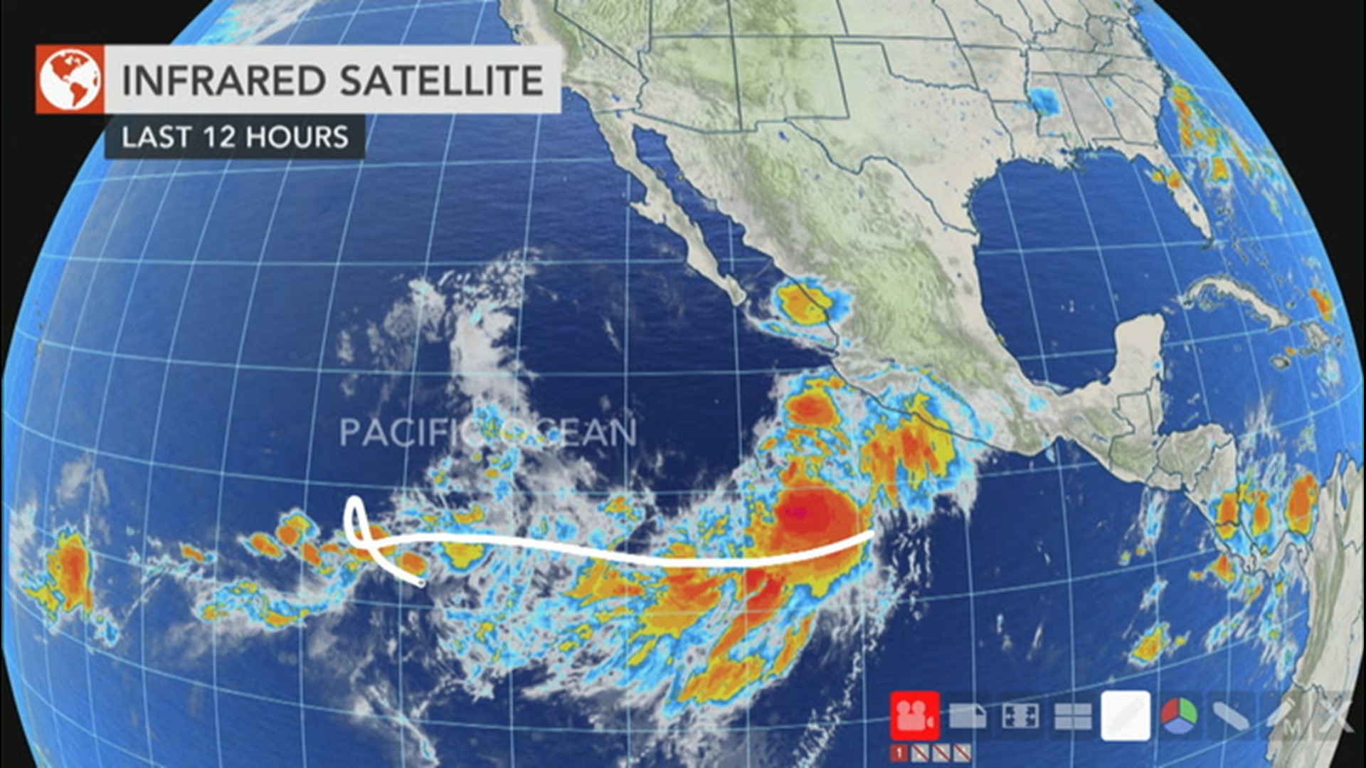 Cristina is growing stronger well away from Mexico, but it will produce only 'minimal' impacts to land.