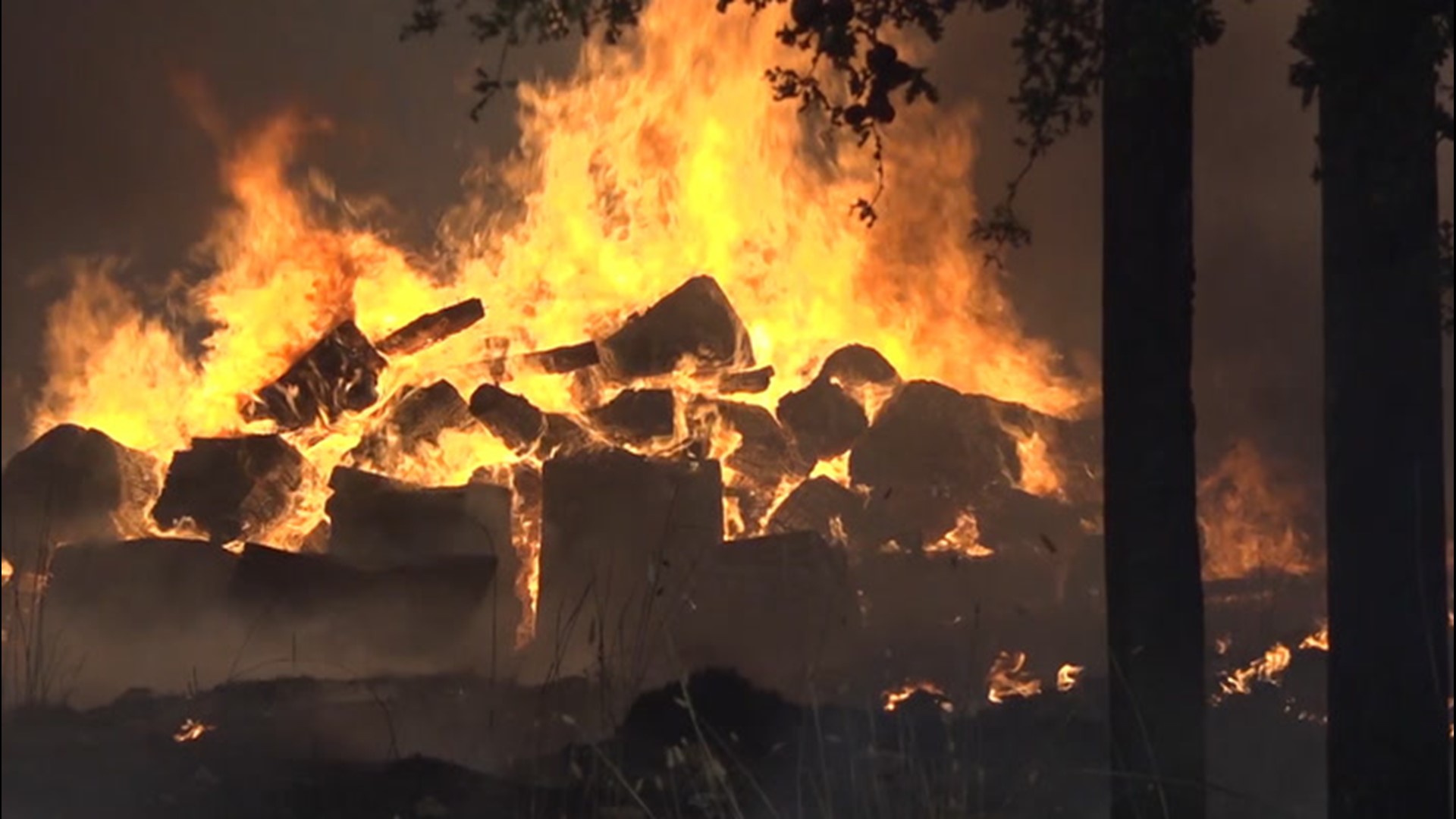 Homes destroyed in wildfire