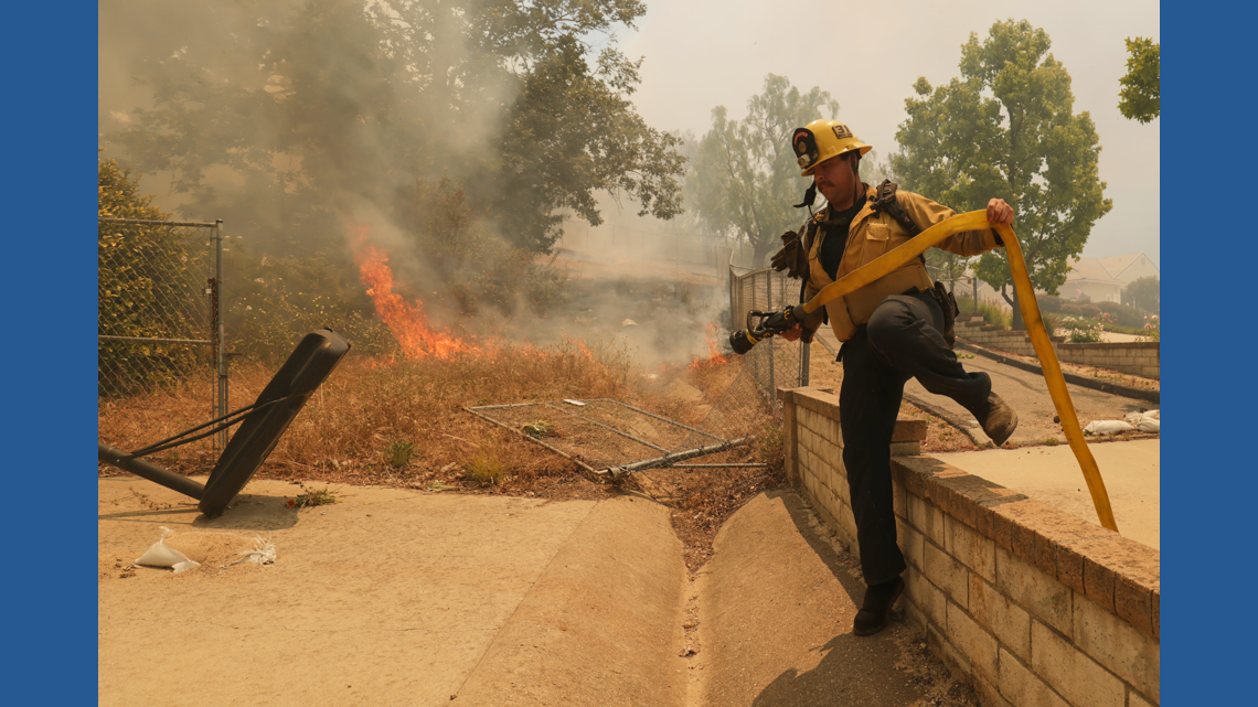 Thousands ordered to evacuate as Southern California wildfire threatens homes