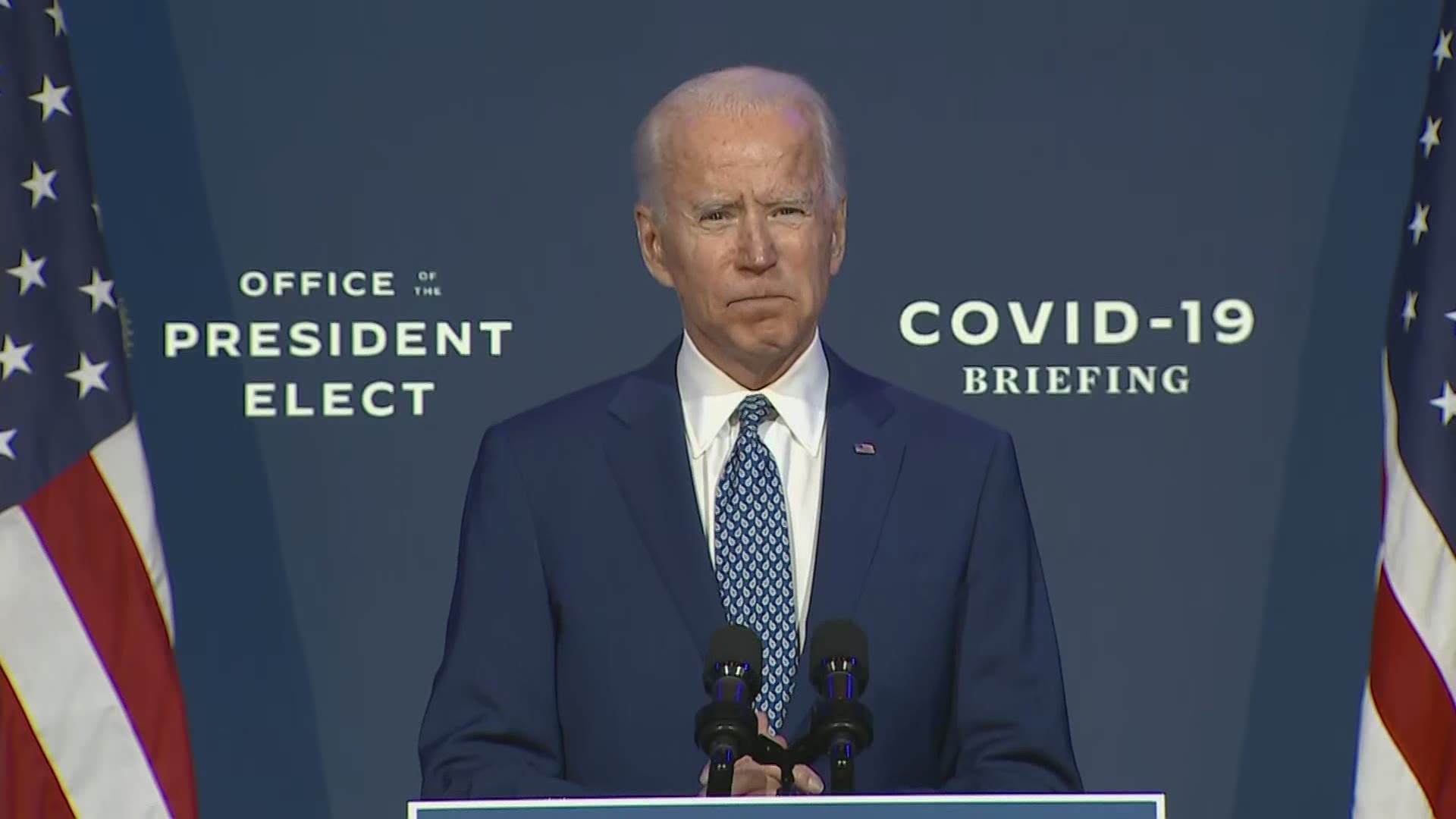 President-elect Joe Biden talks about coronavirus response, task force and the US economy.