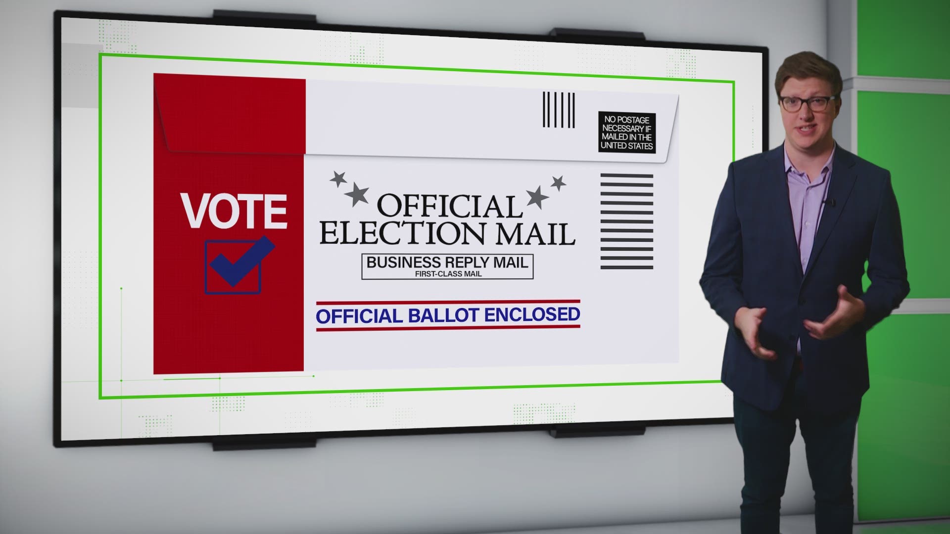 The Postal Service will not return a completed mail-in ballot for a federal election. However, you should still apply the appropriate postage anyway.