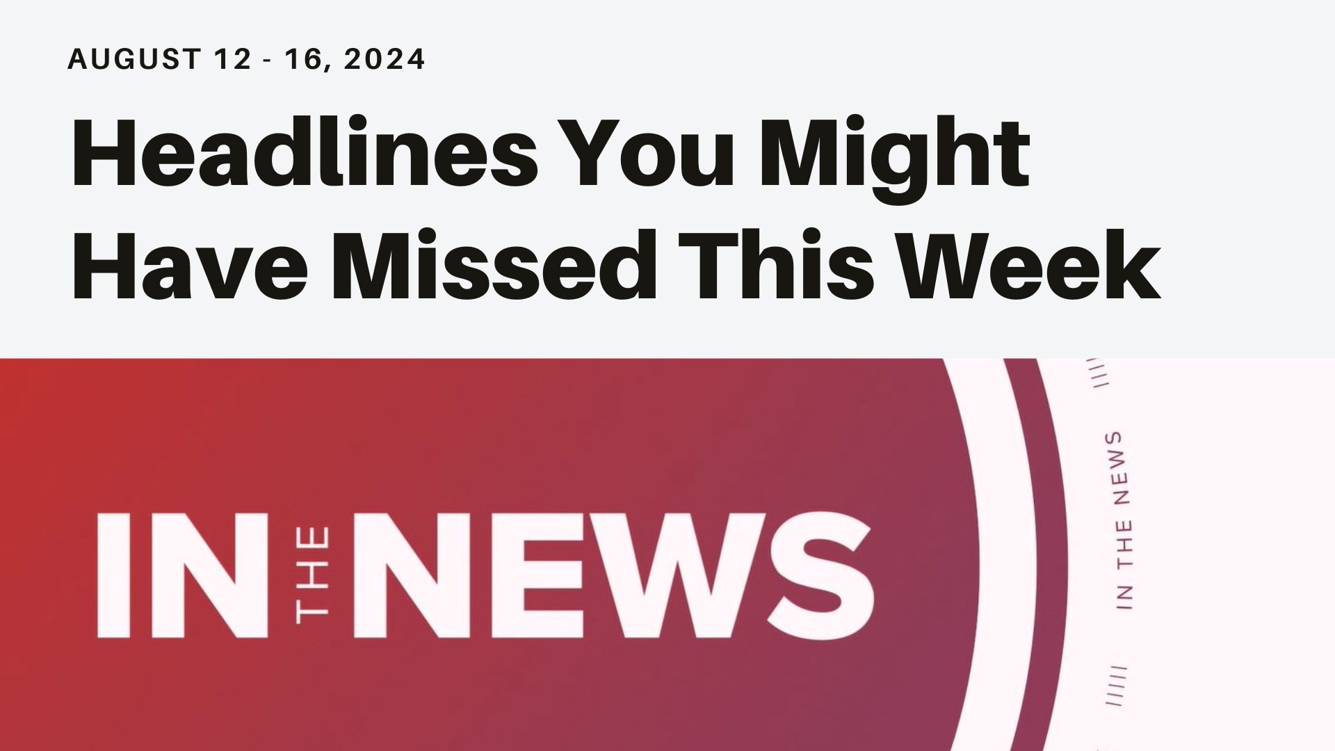 Here's a look at headlines you might have missed this week including an update in Matthew Perry's death and Jordan Chiles speaking out.