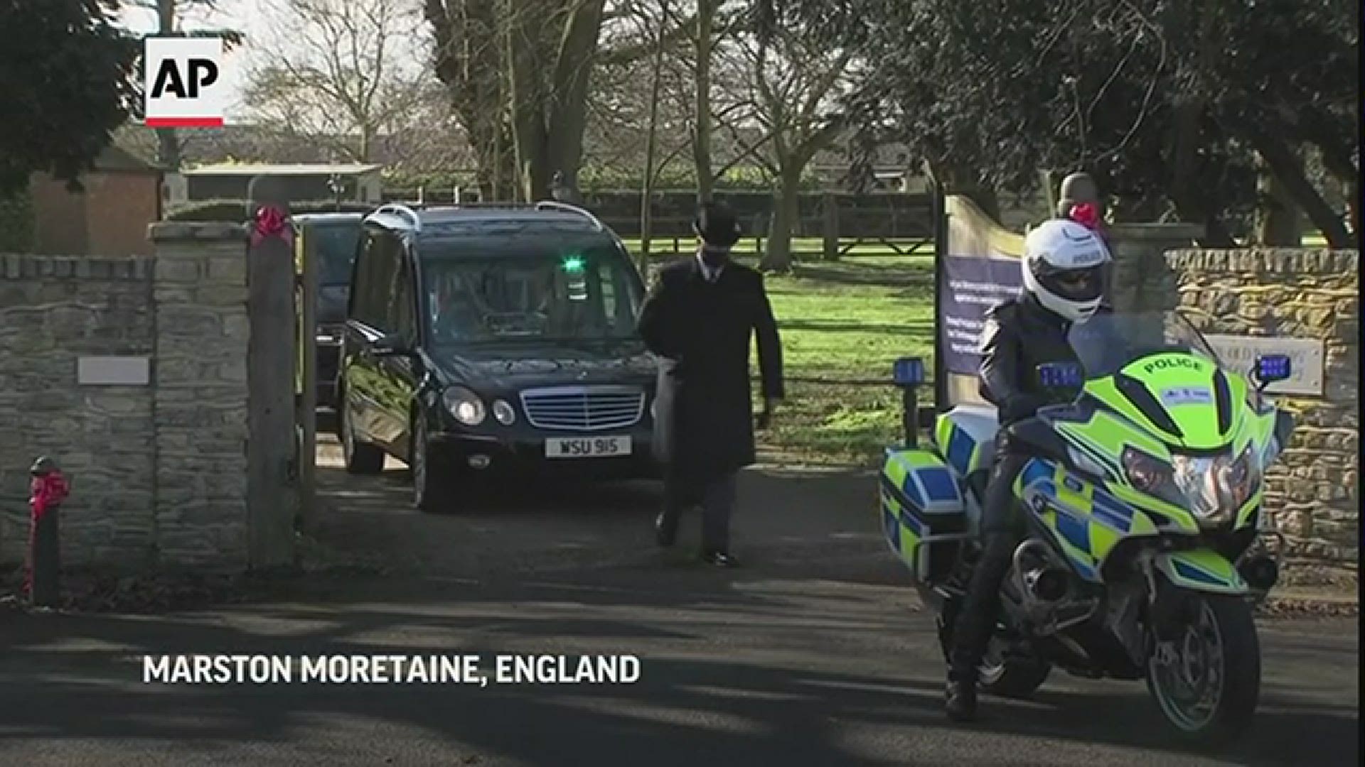 A World War II-era plane flew Saturday over the funeral service of Captain Tom Moore.