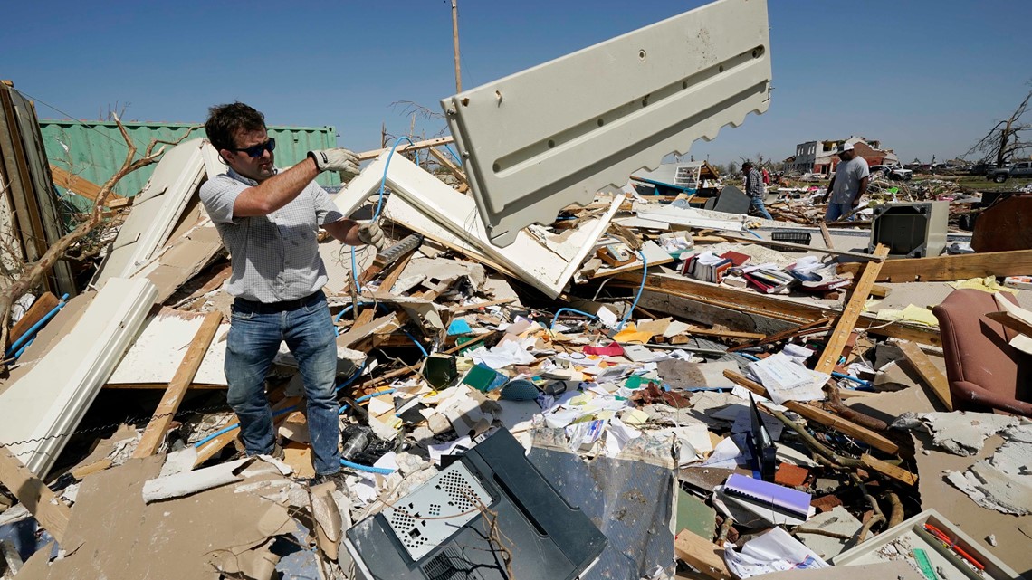 Tornado Mississippi: Upaya pemulihan, Biden mengumumkan keadaan darurat