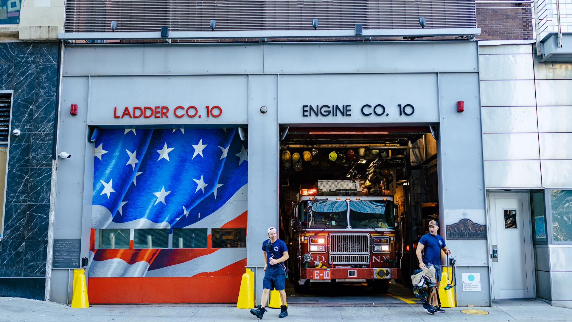 Parapet In Building A NYC firehouse was the first to respond on 9/11. One firefighter from ...