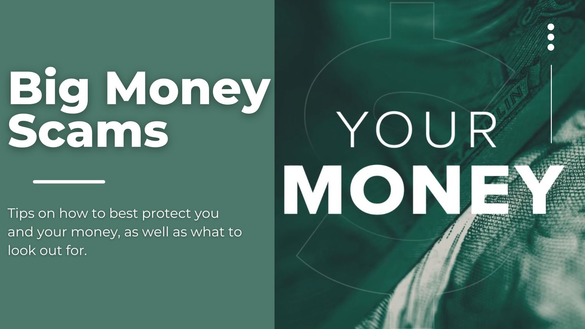 Looking at scams and schemes thieves use to steal your money and what you can do to protect yourself.