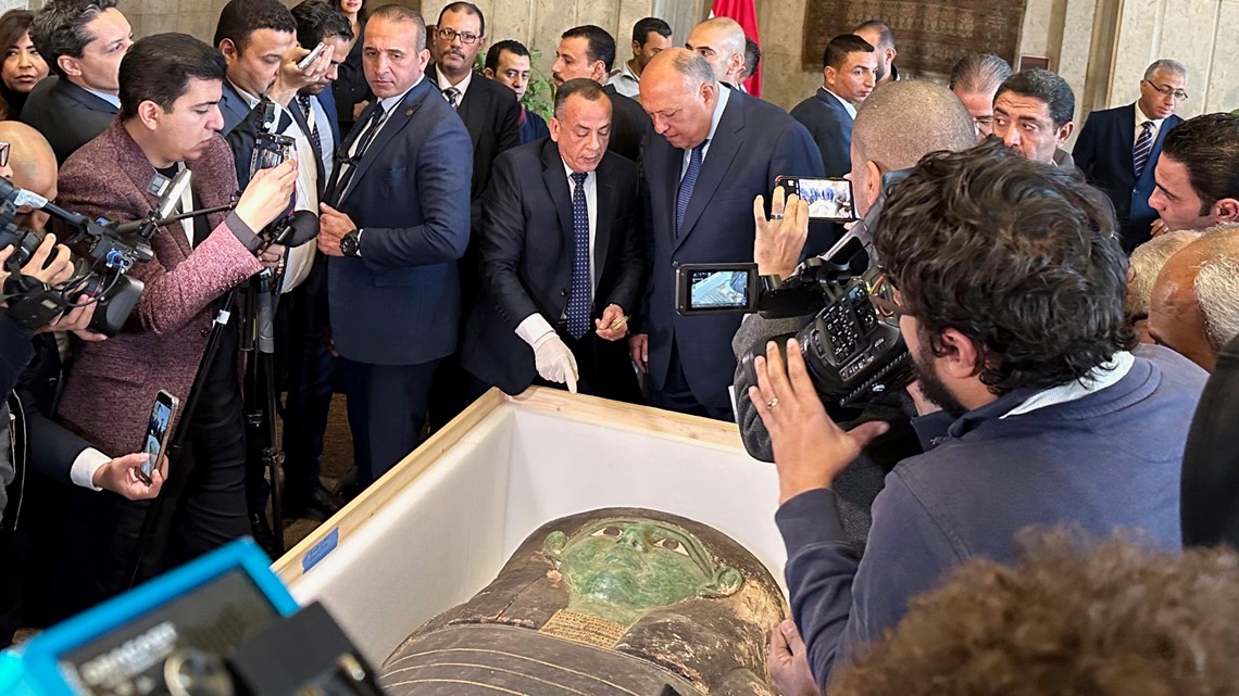 AS mengembalikan sarkofagus kuno yang dijarah ke Mesir