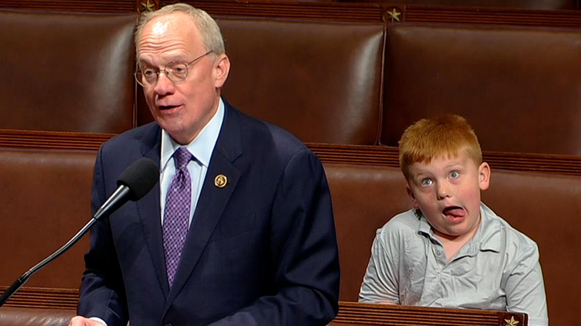Congressman's son makes faces on House floor, goes viral - Vimarsana News