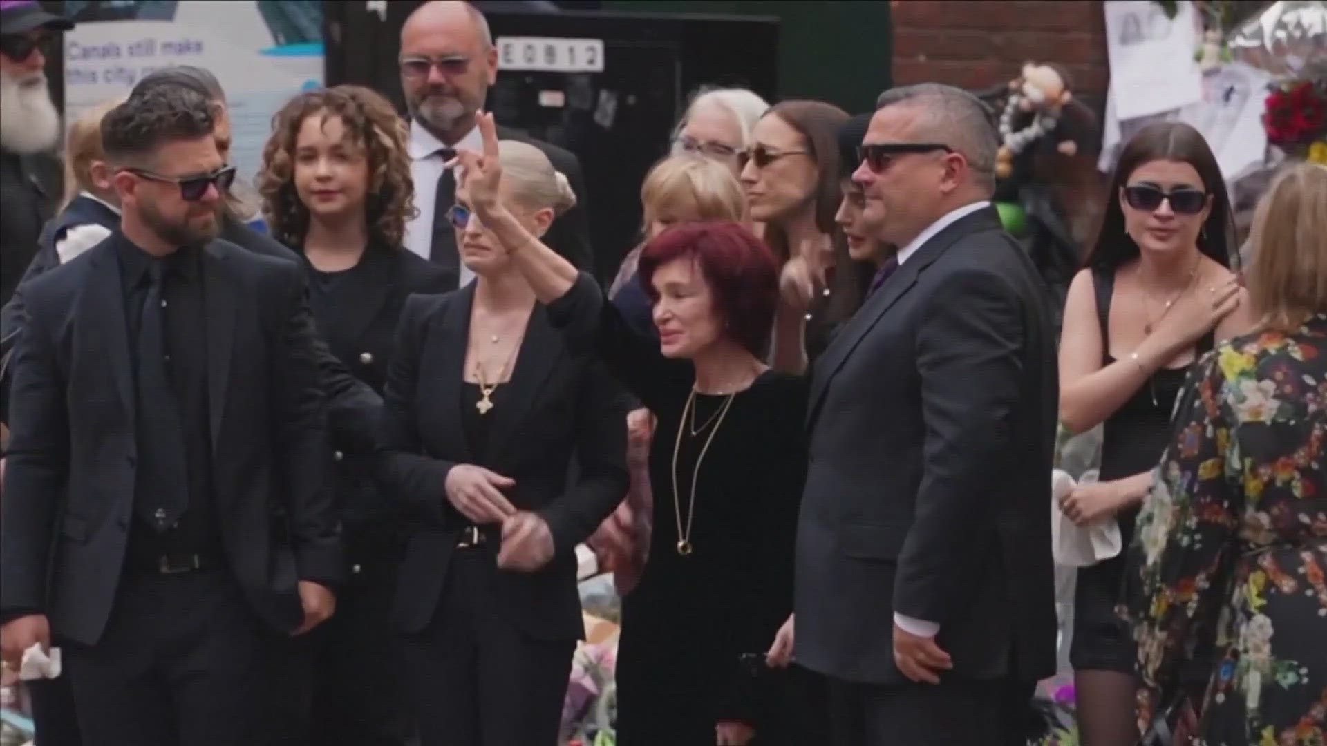 The hearse carrying the 76-year-old made its way through the city where the band was formed in 1968.