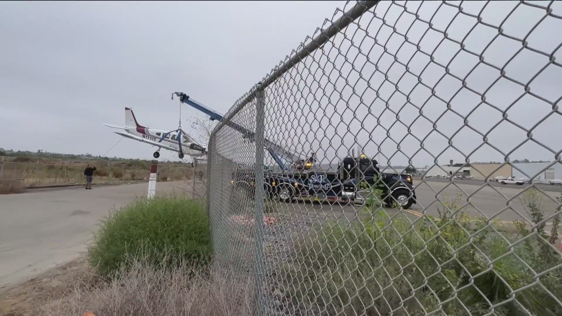 Oceanside Police said they found a large quantity of narcotics inside the plane Thursday morning.