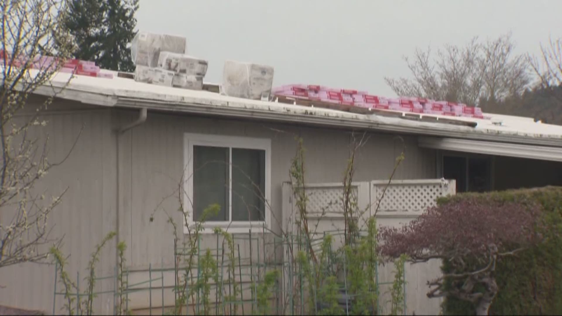 A woman's roof repair was never done by Home Depot.