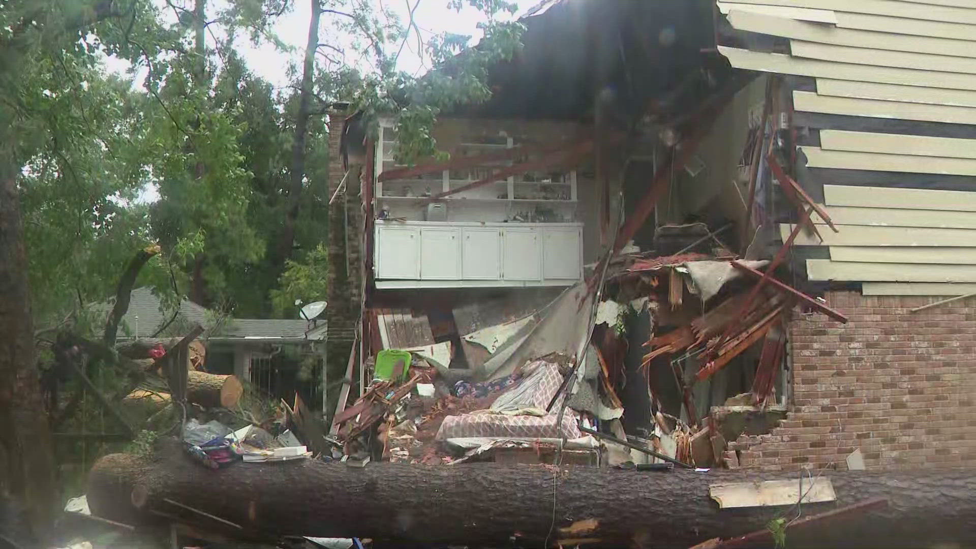 Everyone was inside the home when the tragedy occurred. Deputies said they were told the tree fell through the roof of Maria Loredo's room.