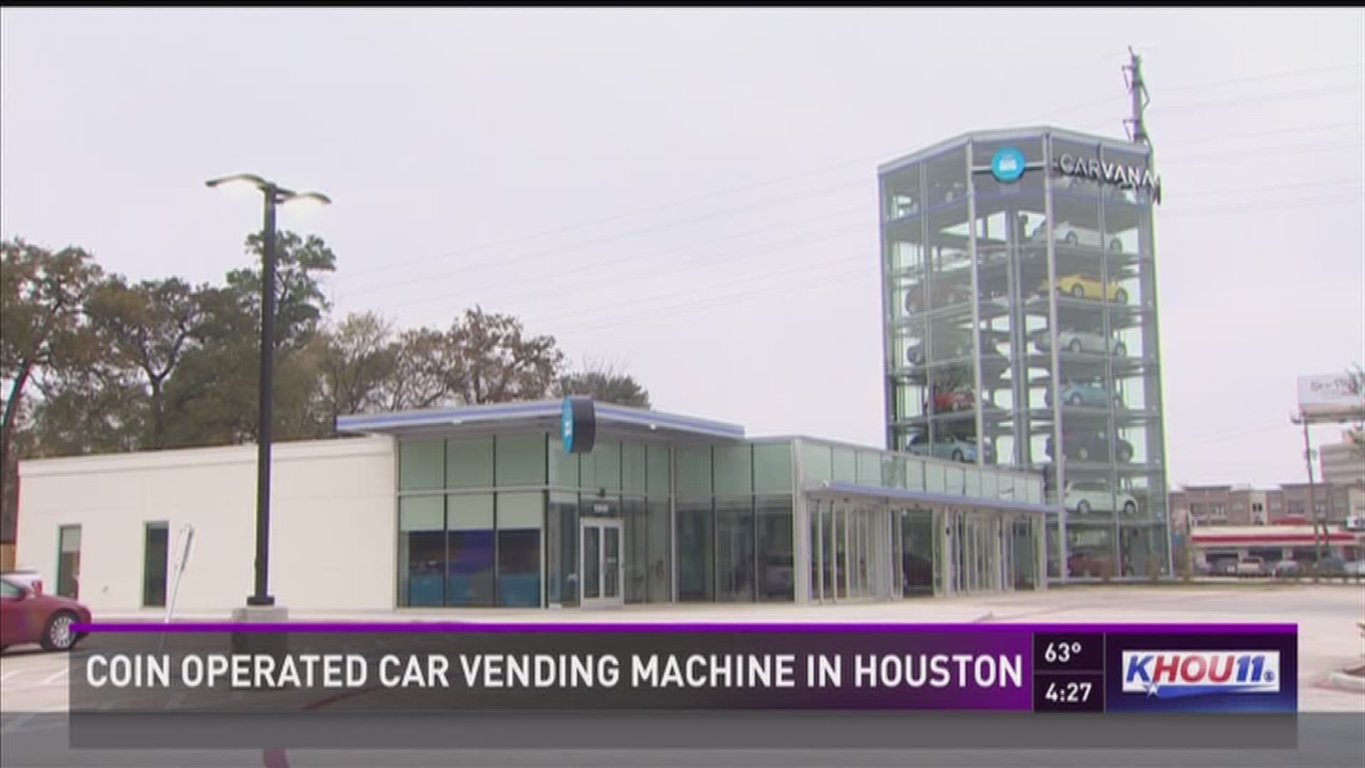 Carvana opens coinoperated 'car vending machine' in Houston