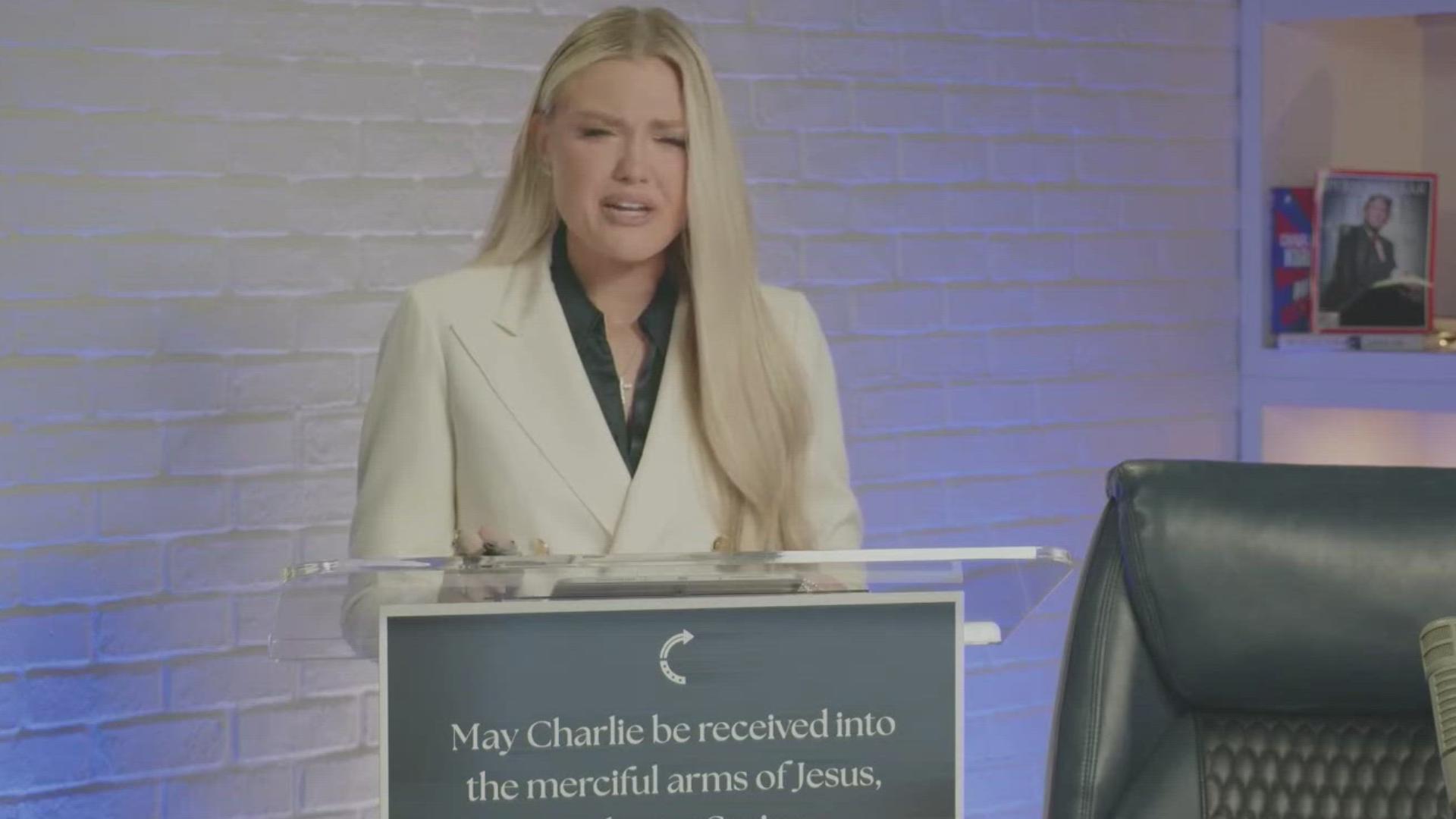 Erika Kirk spoke publicly for the first time since her husband was shot and killed on the campus of Utah Valley University this week.