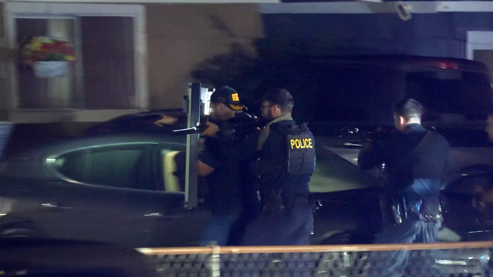 Police said the victim and a younger sibling were burying a pet in their backyard when a neighbor walked out of his home and shot him once.