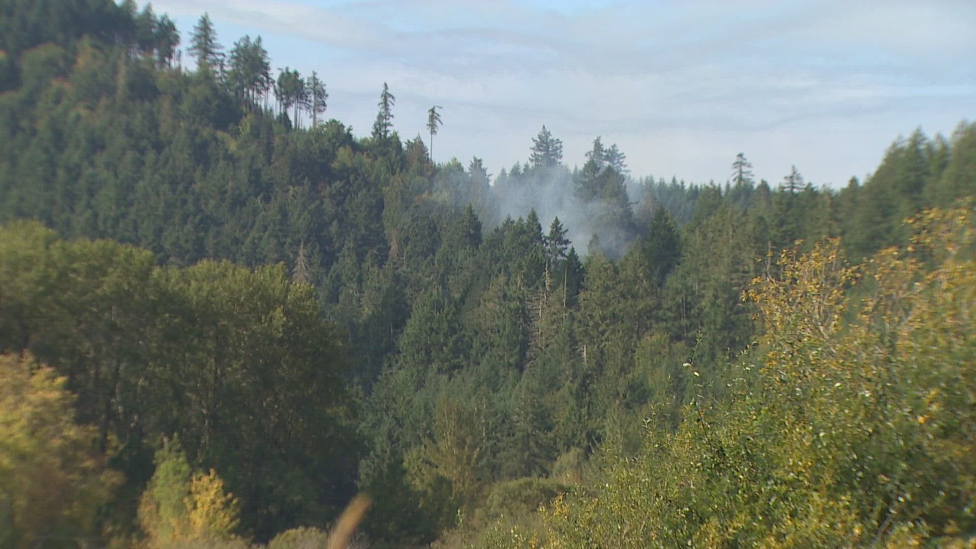 The military reportedly "lost contact" with a helicopter near Summit Lake outside of Olympia, according to the Thurston County Sheriff's Office.