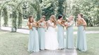 Bride holds rescue pups, not flowers, in wedding photos