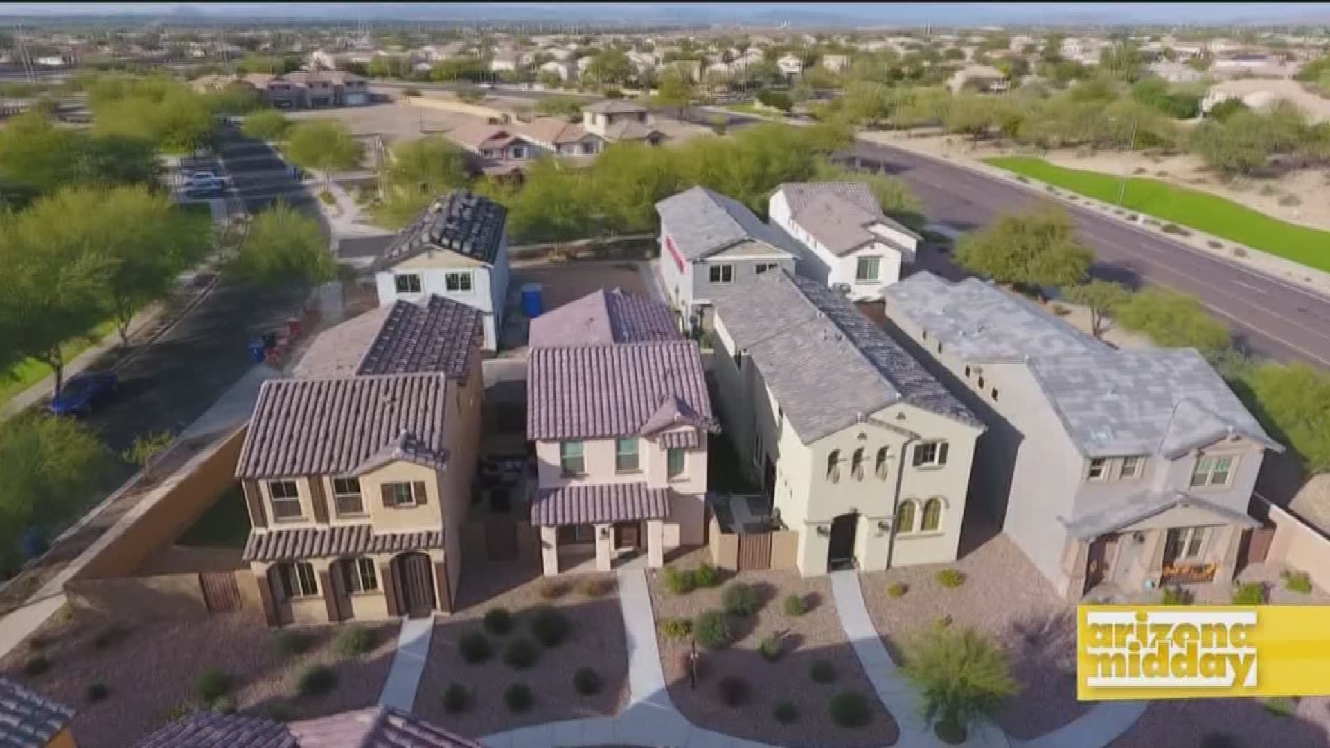 Wayne Funk with Bellago Homes shows us the stylish houses at Club Village Homes in Gold Canyon.