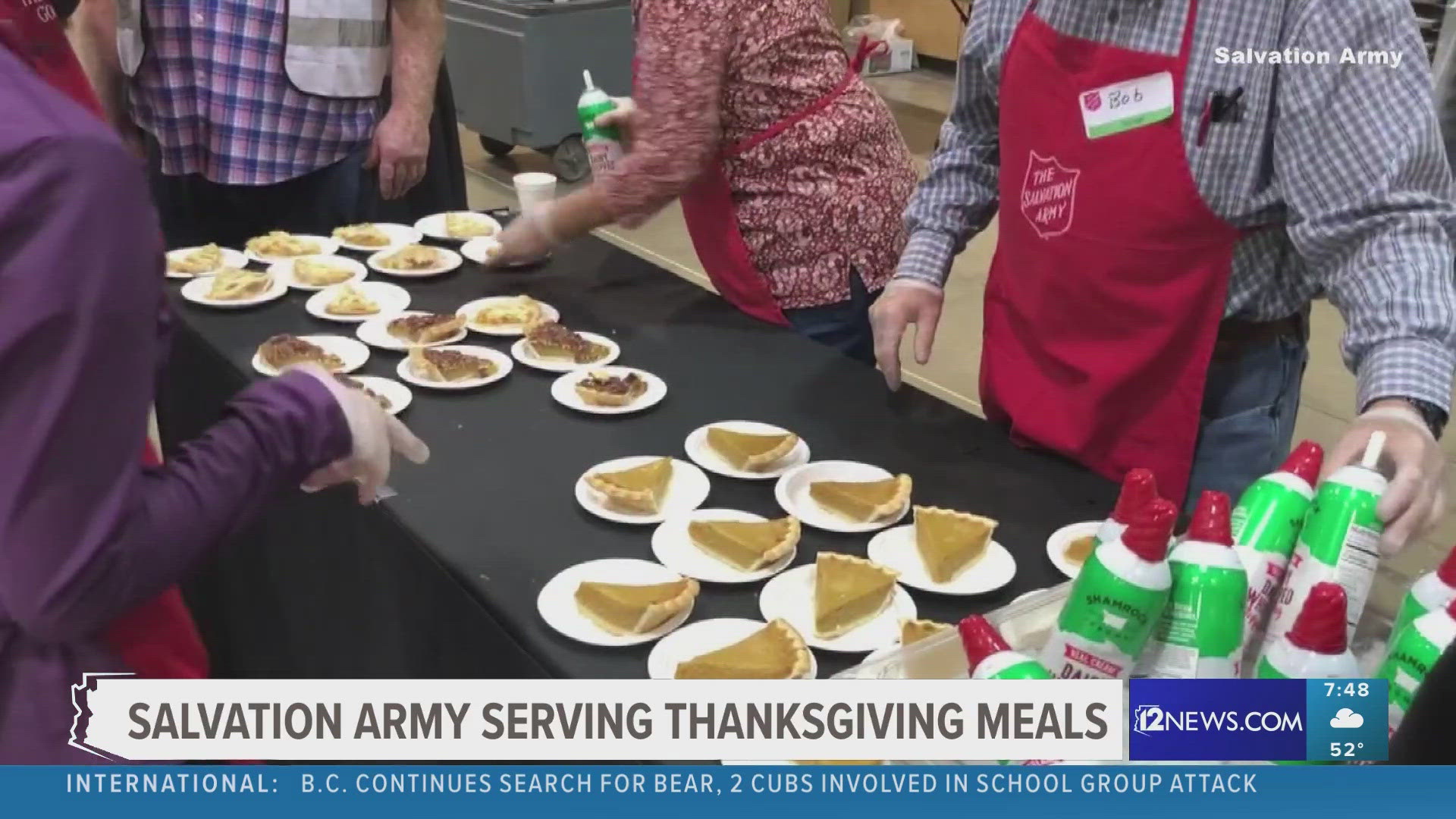 The Salvation Army, bringing the joy of the holidays to Arizonans for over 130 years, is preparing to provide nearly 3,500 Thanksgiving meals to people in need.
