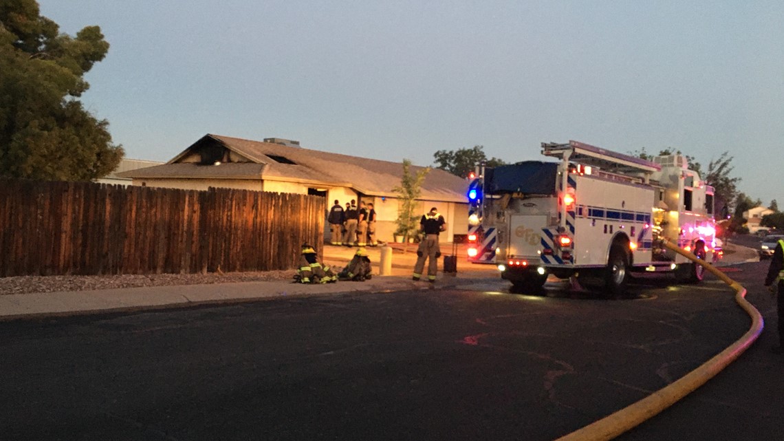 Firefighter injured by exploding ammunition round at house fire