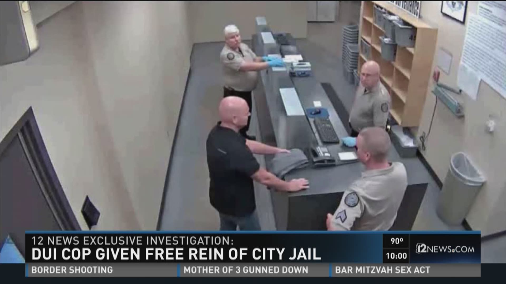 DUI cop given free rein of city jail.
