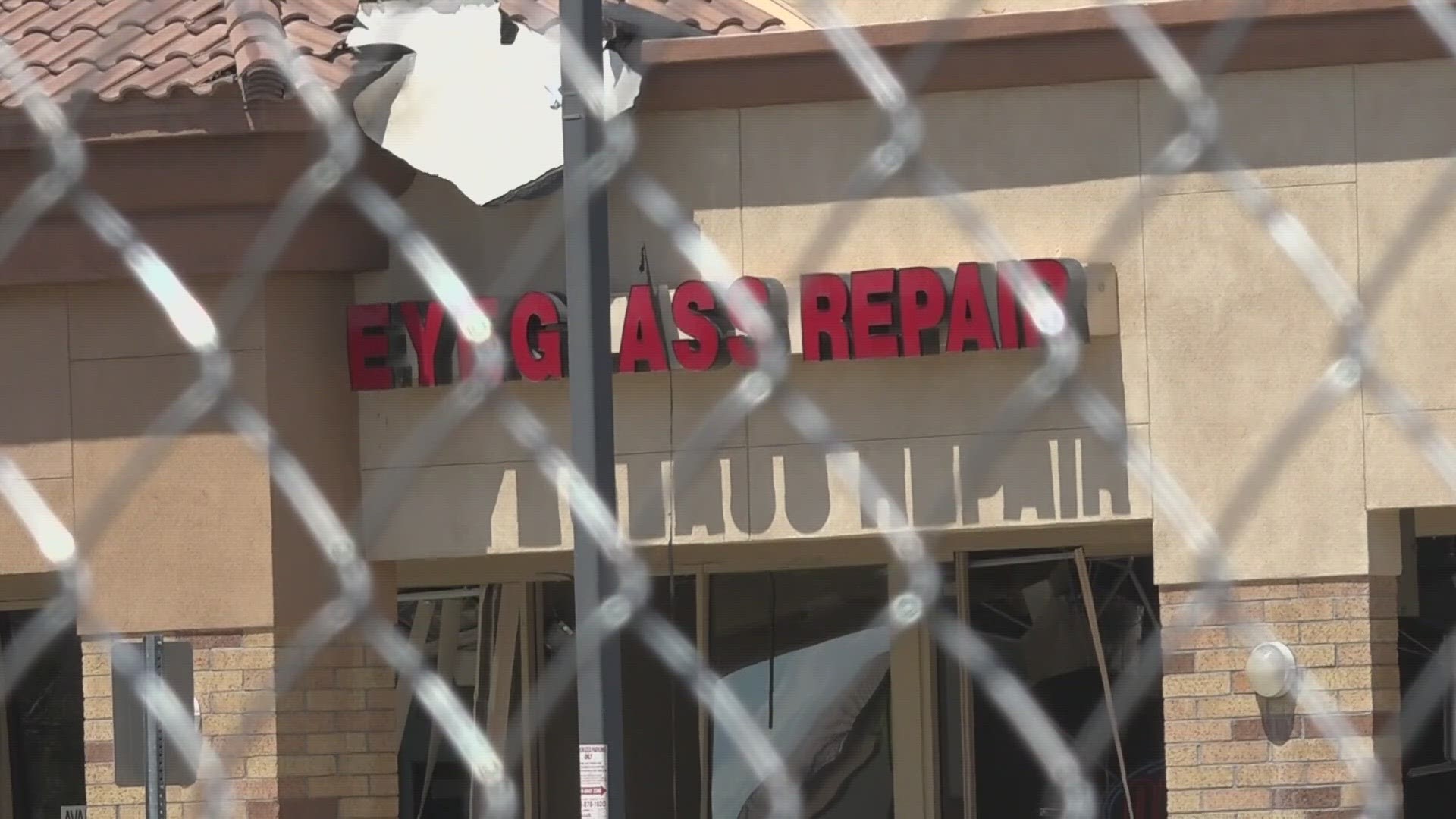 All-American Eyeglass Repair was forced to close when a gas pipe exploded, injuring four men.