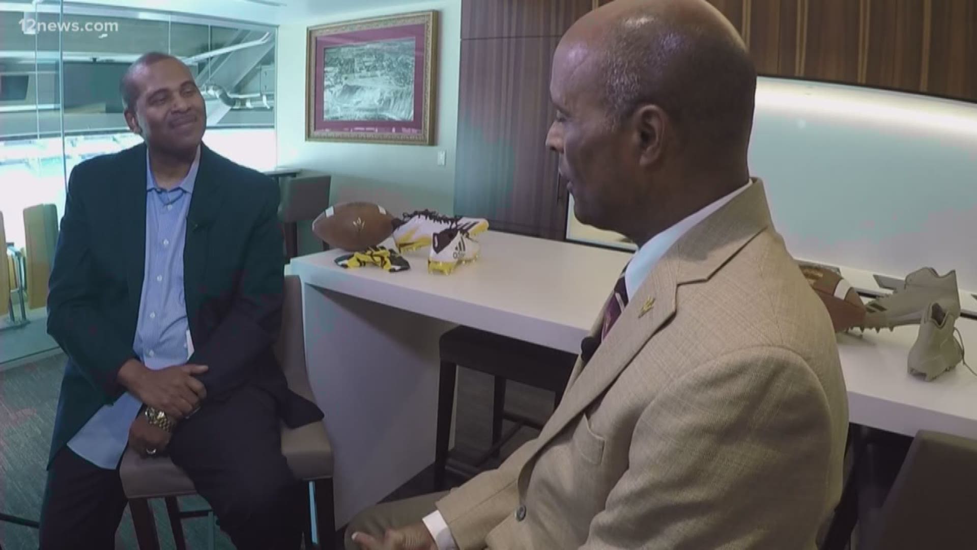 12 News sports anchor Bruce Cooper sits down with newly named  ASU head coach Herm Edwards.