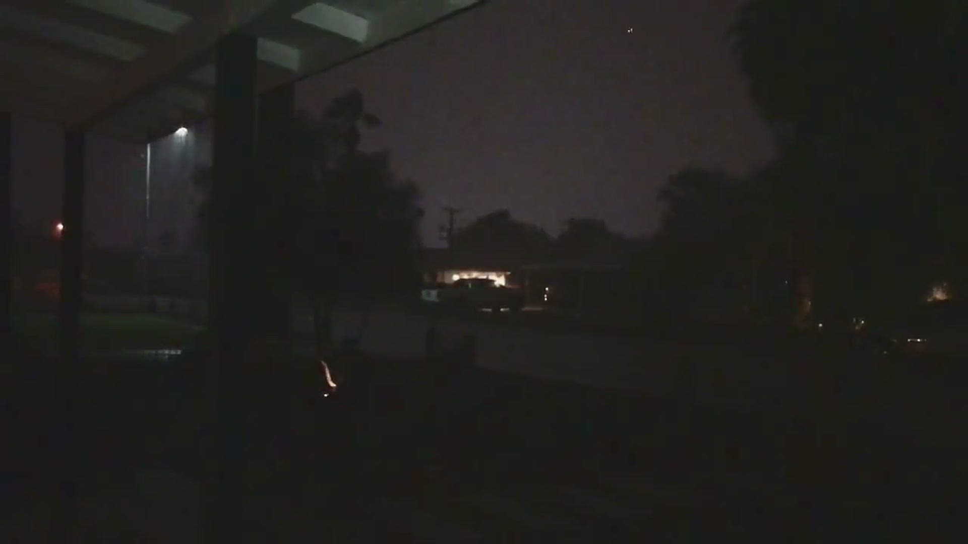 Sideways rain in northwest Tempe. Power was out since 9:30 p.m.
Credit: Amy