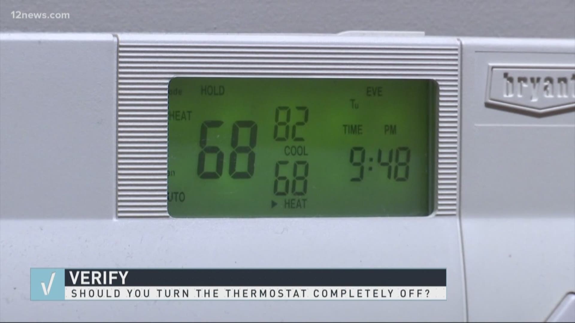 Setting your house seven to ten degrees cooler for an eight hour period of dropping it down to 55 degrees will slash your heating bill by ten percent.