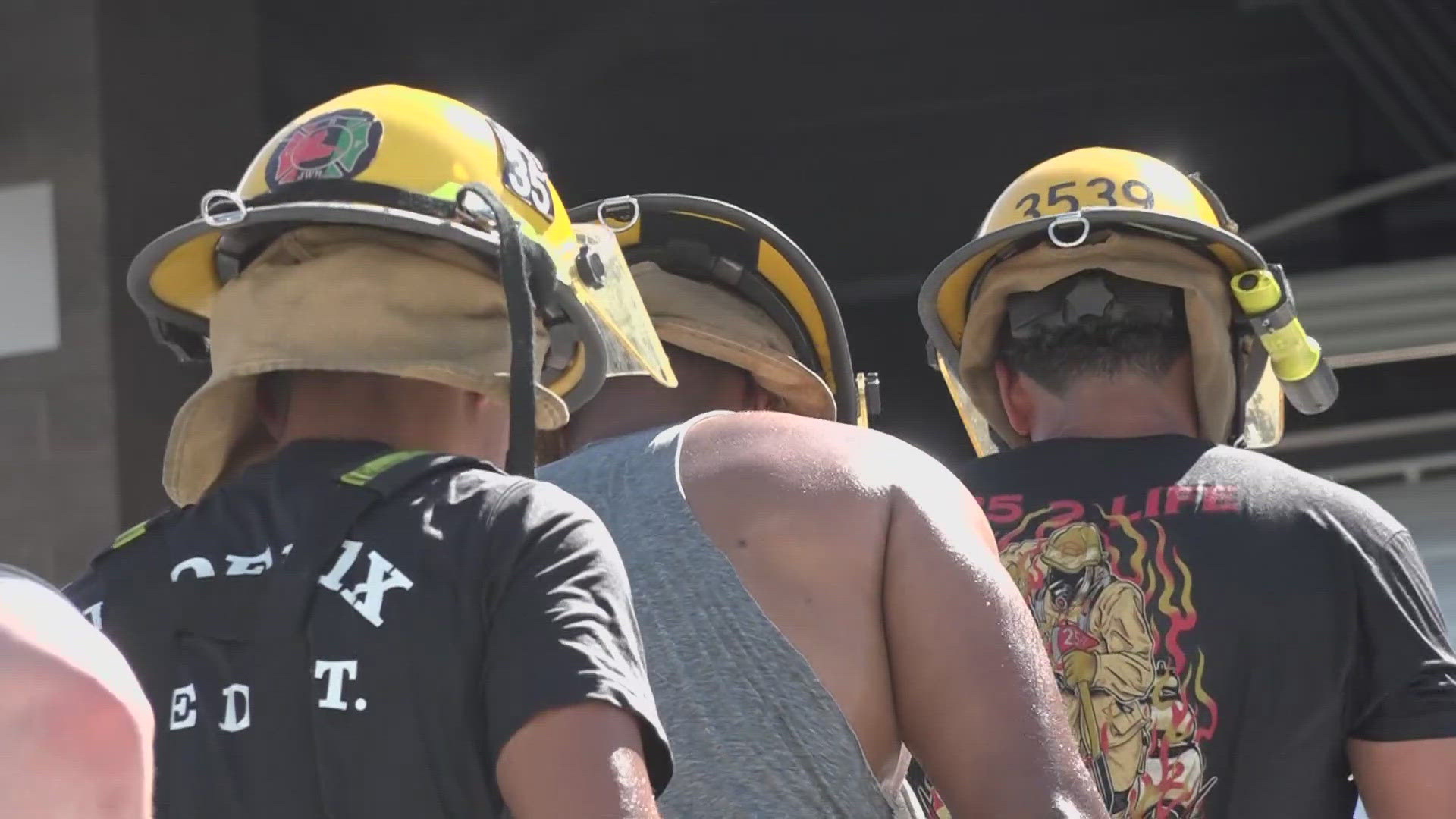 Local firefighters honored 9/11 heroes by climbing 2,200 steps in Tempe, symbolizing the 110 floors first responders climbed in the Twin Towers.