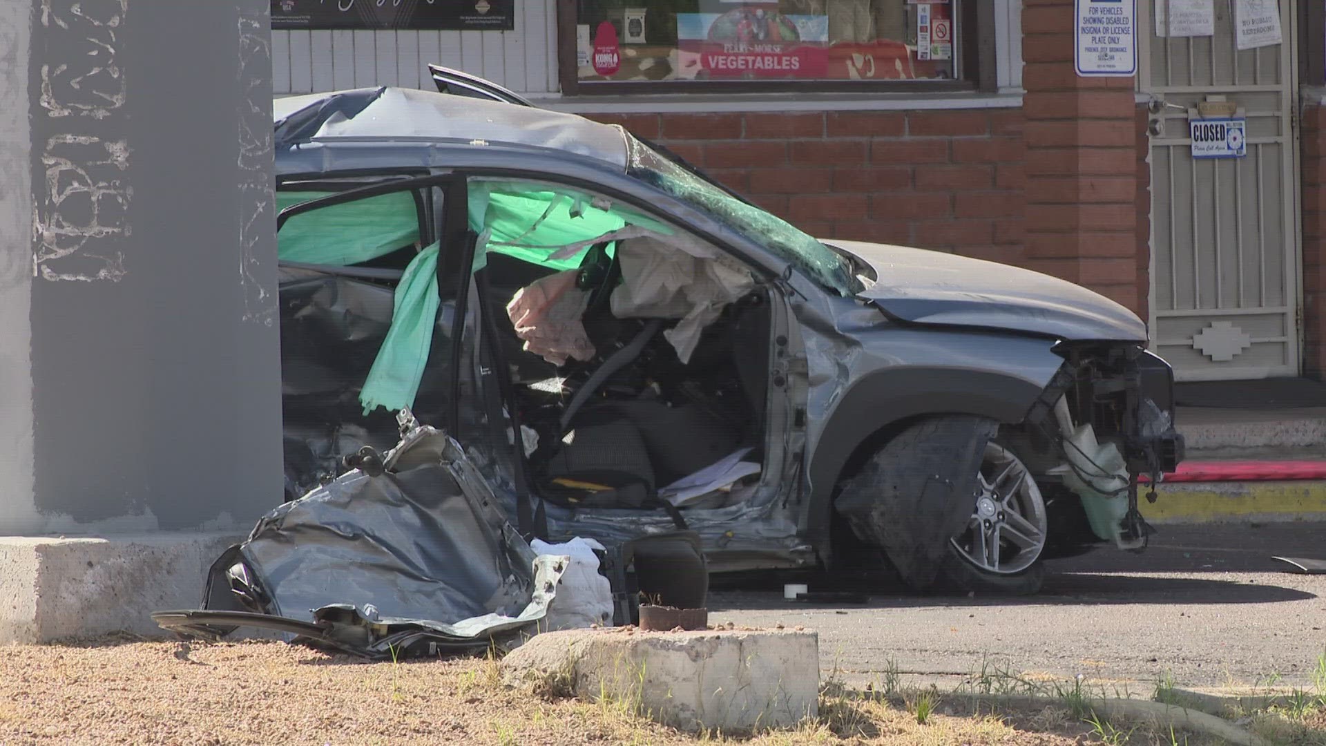 Police said the two-vehicle crash happened near Seventh Avenue and Baseline Road.