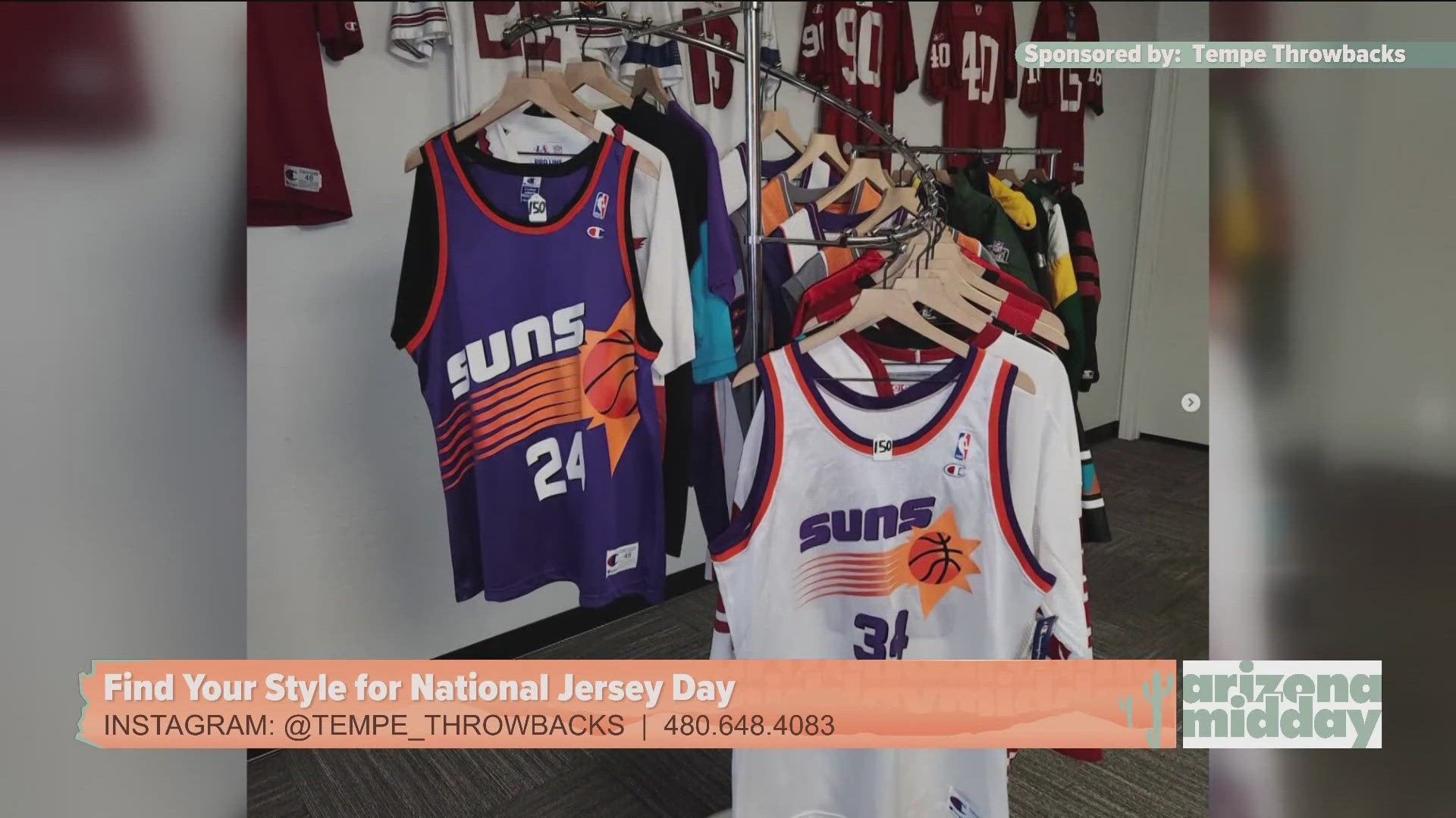 David Dawson, owner of Tempe Throwbacks, shows us where to find jerseys and hats for your favorite team.