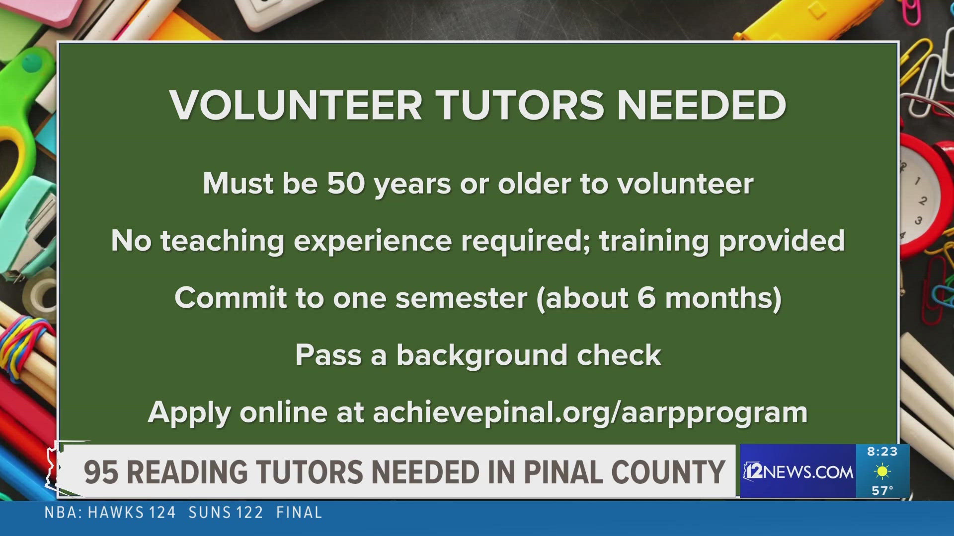 Achieve Pinal needs 95 new in-person or virtual tutors to sign up before January.