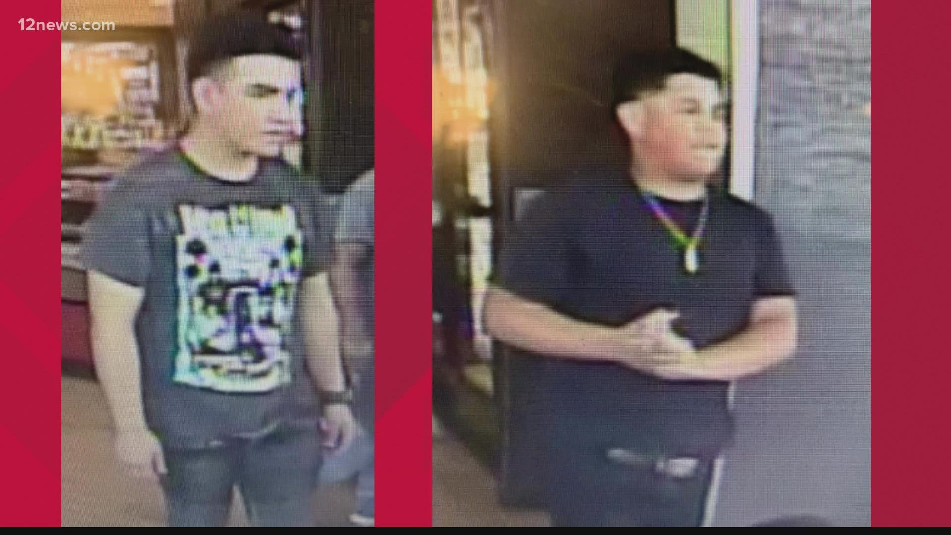 Avondale police are searching for two suspects accused of killing someone on Thursday.