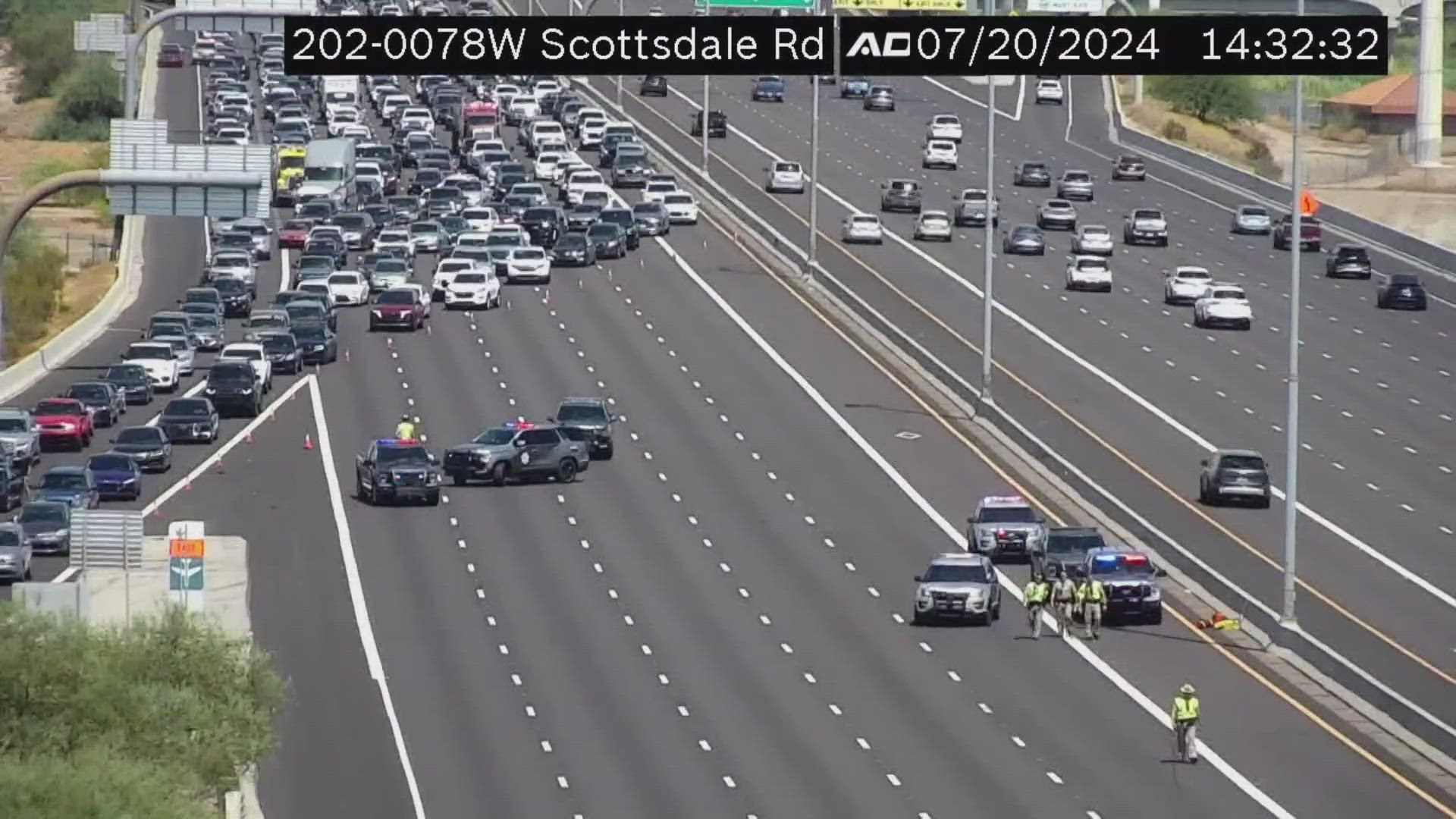 A hit-and-run crash injured at least one person and caused a closure in the westbound lanes of Loop 202 in Scottsdale on Saturday. Here are the latest details.