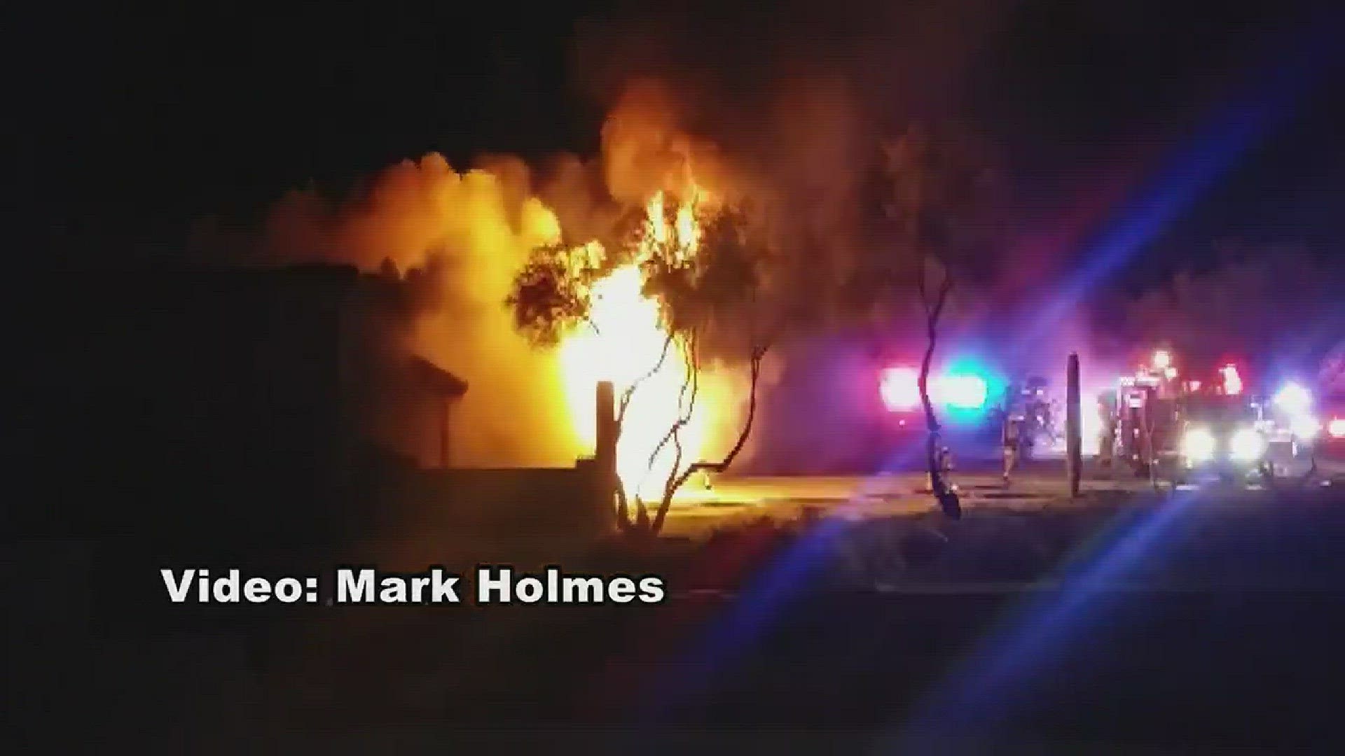 RAW VIDEO: Massive house fire, explosion in New River