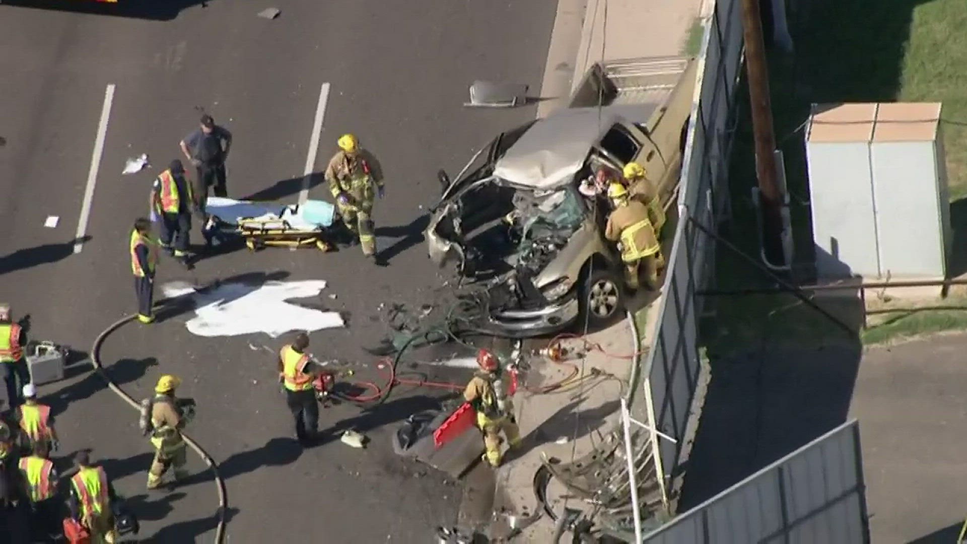 Woman taken to hospital after major Phoenix crash | 12news.com