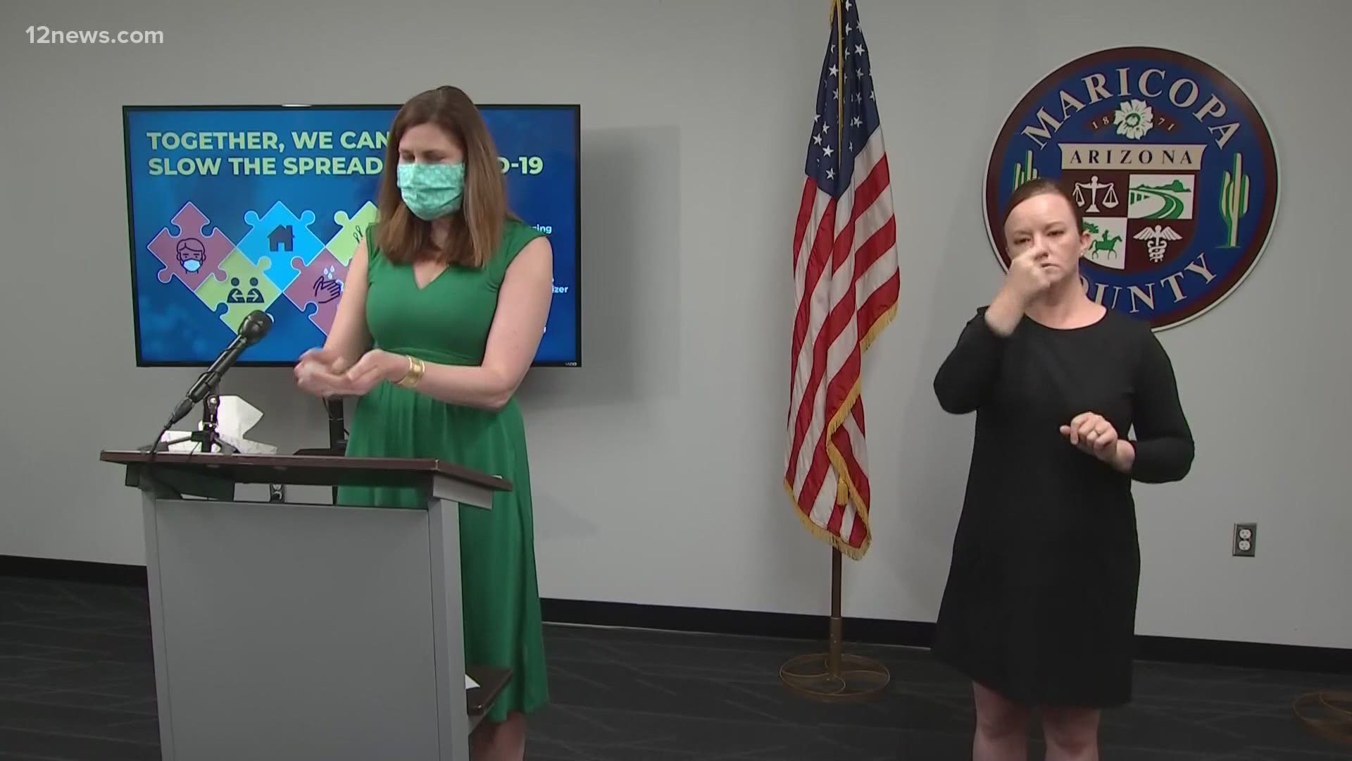 Maricopa County's medical director admits she was wrong about not wearing masks. Now they're requiring all employees to use them when they can't social distance.