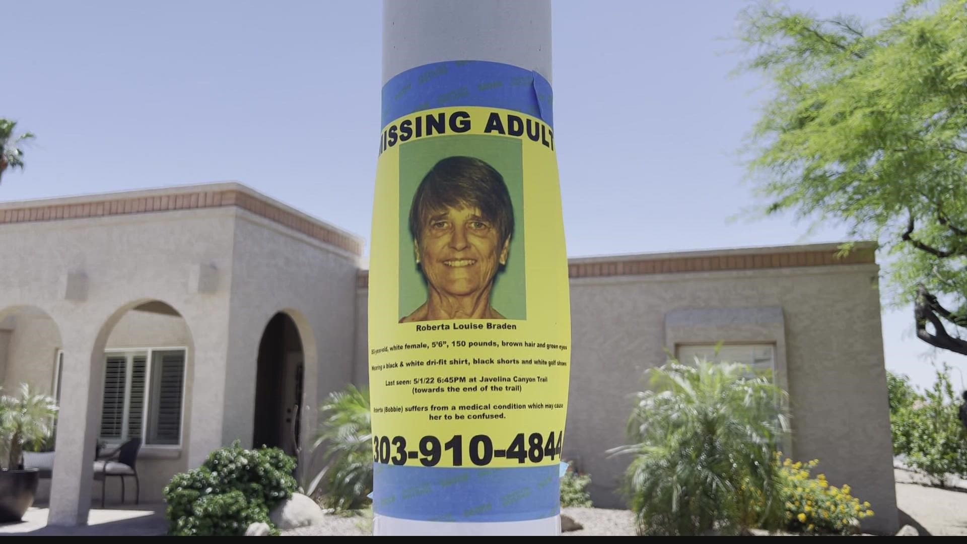 The family has a website dedicated to finding the missing 80-year-old last seen on top of South Mountain.