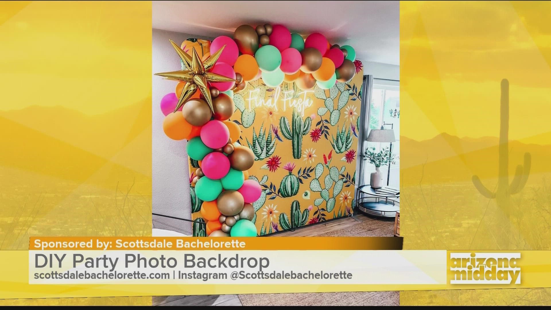 Casey Hohman, Owner of Scottsdale Bachelorette, shows us how to make a party photo backdrop & how he can help plan the ultimate bachelorette!