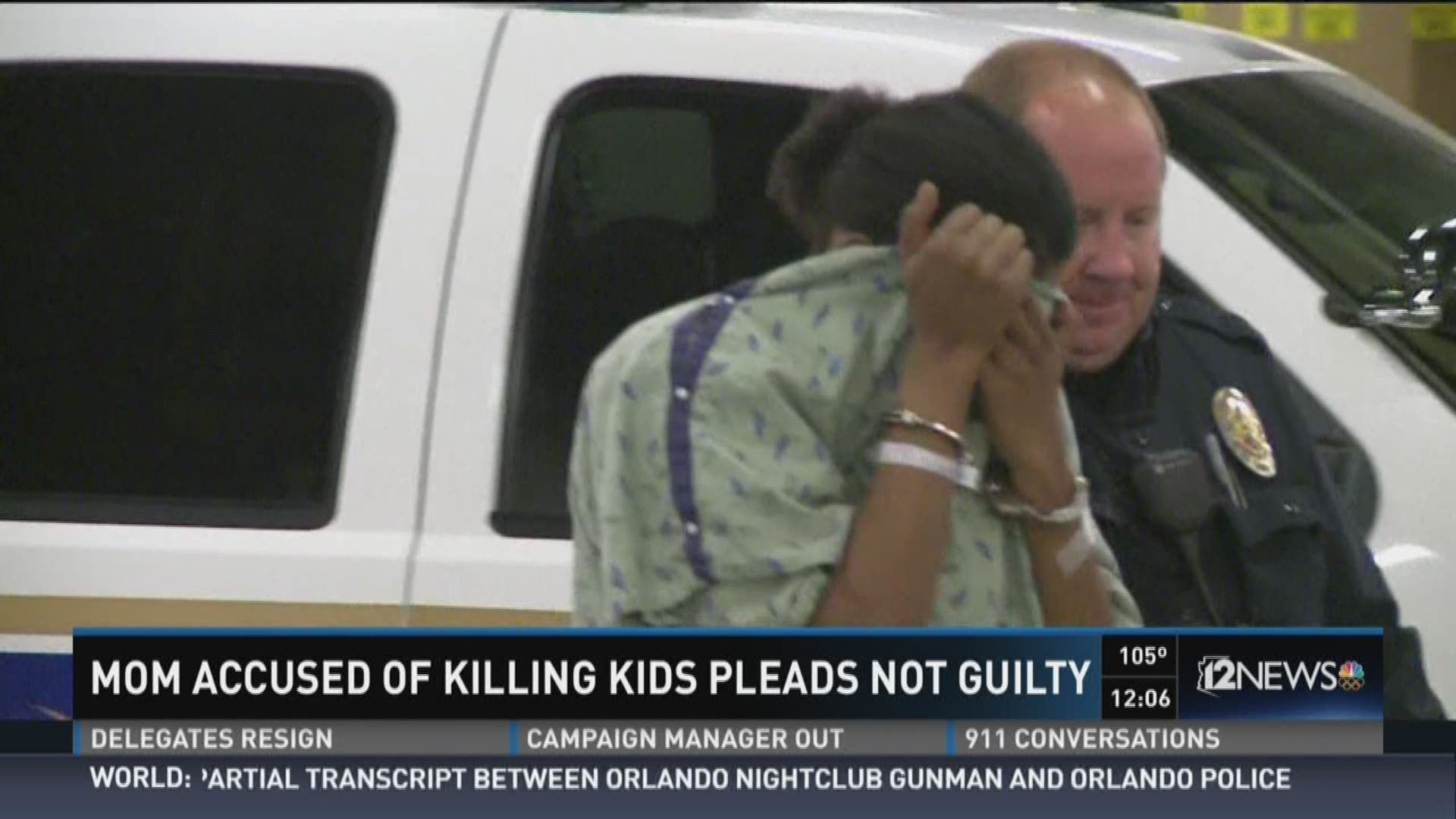 Mother pleads not guilty in murder of 3 sons | 12news.com