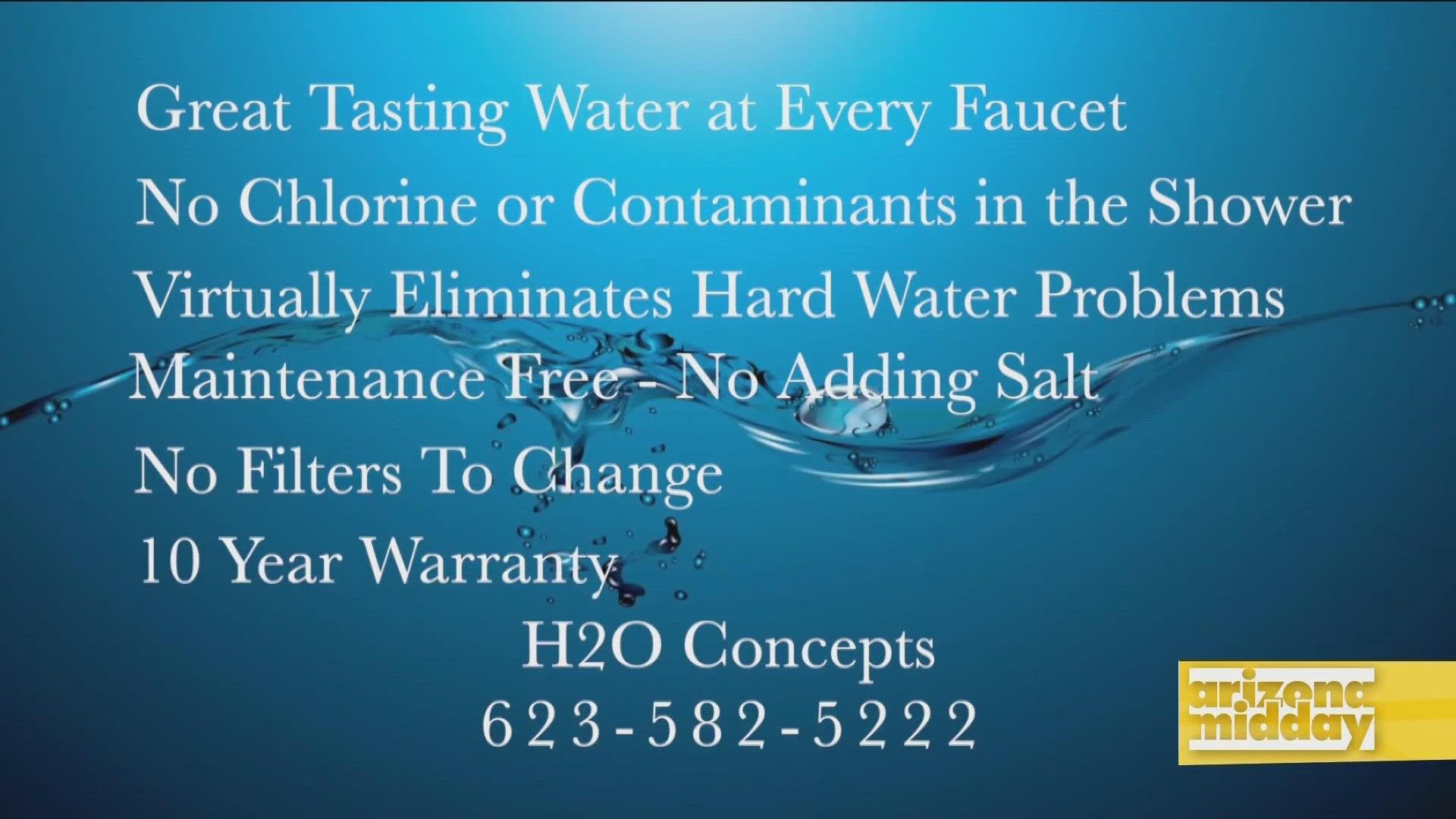 Water consultant Derk Chamberlin talks about H2O Concepts' advanced water filtration system that helps make your water safe, soft and taste great!