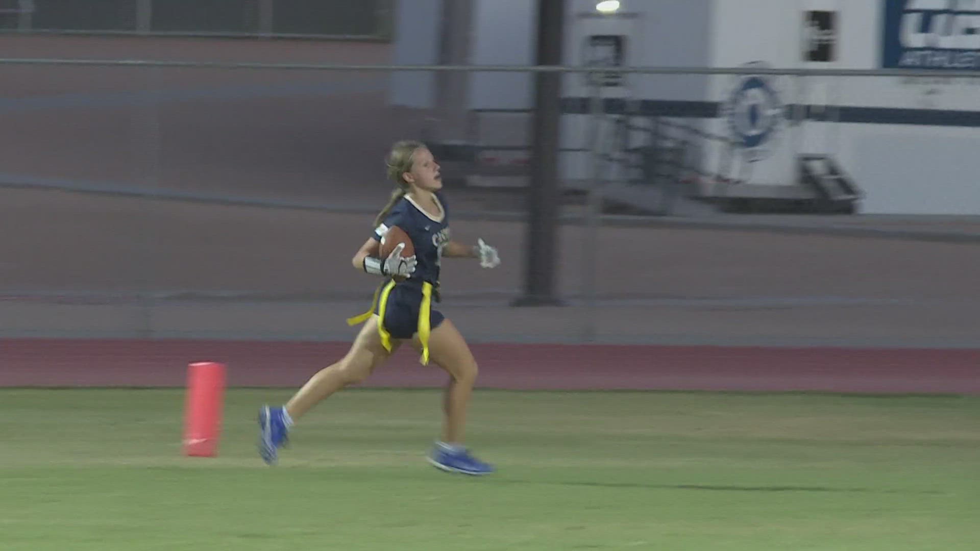 FNF: Xavier defeats Casteel 14-13 (Girls' Flag Football)