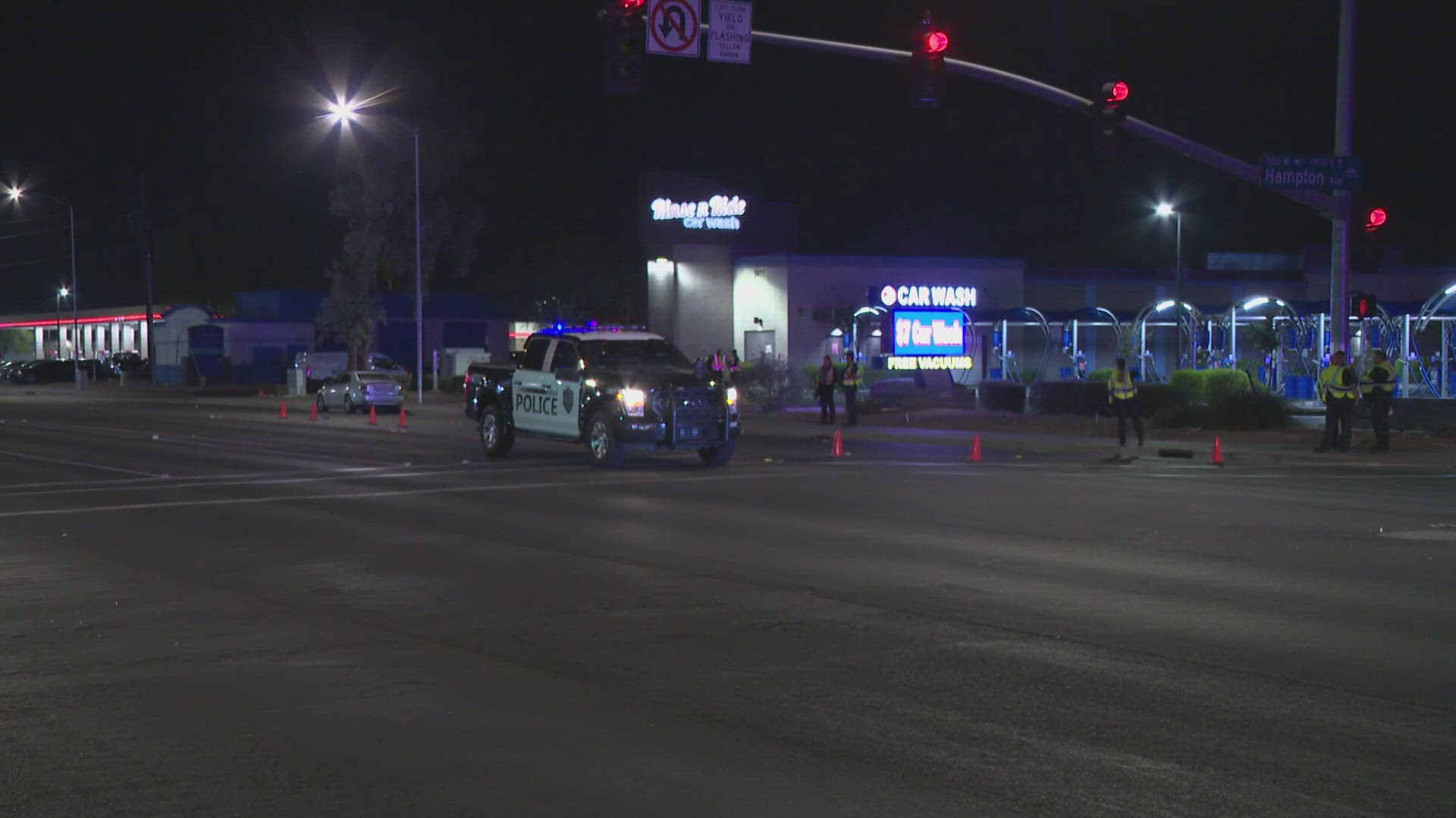 Traffic is blocked on northbound Country Club Drive from US 60 while officers investigate.