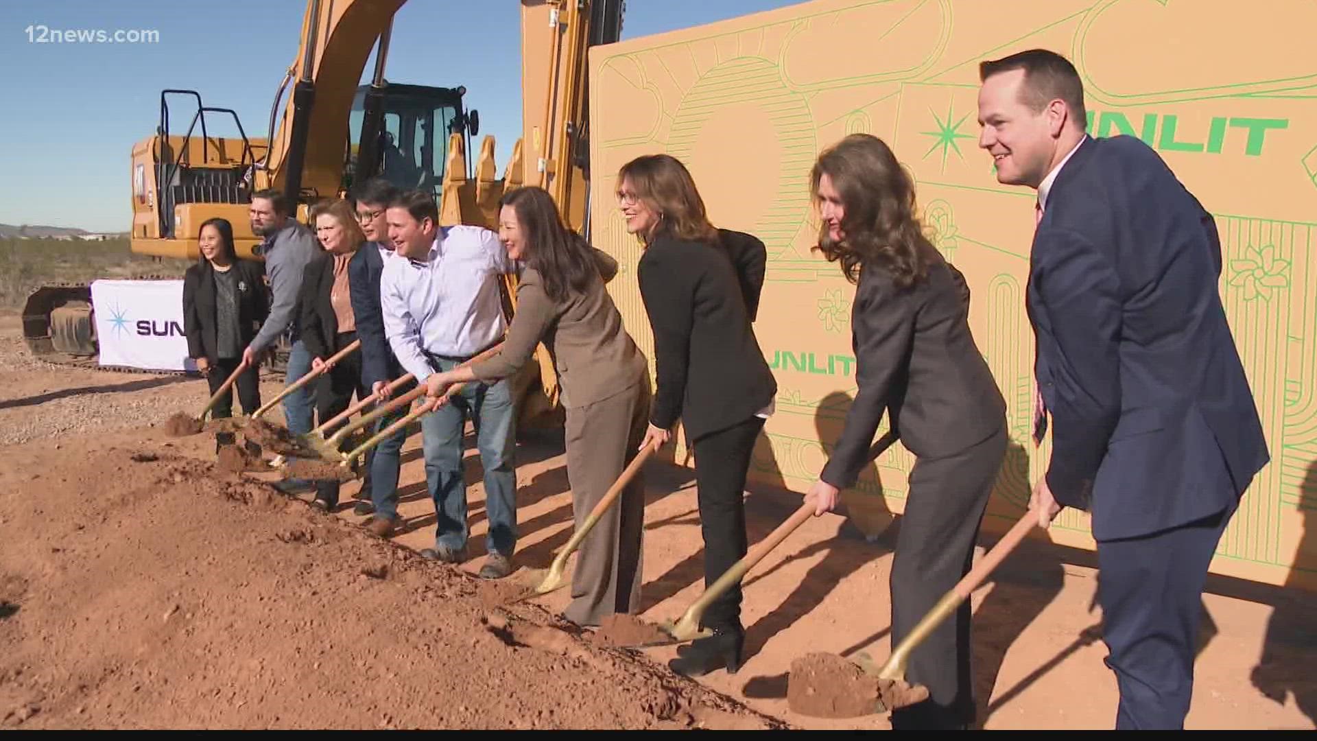 Taiwanese-based semiconductor chemical supplier, Sunlit, broke ground on its first U.S.-based manufacturing facility. The facility will be in North Phoenix.