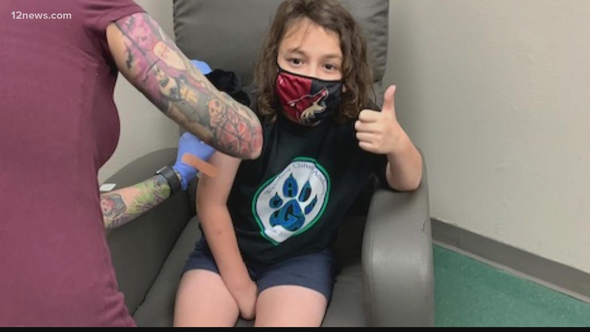 COVID-19 cases are surging in children. A new push to get kids 12 and under vaccinated is underway. Moderna's vaccine trial for kids has been ongoing in Phoenix.