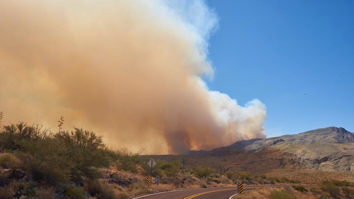 Woodbury Fire burning over 96,000 acres, 25 contained