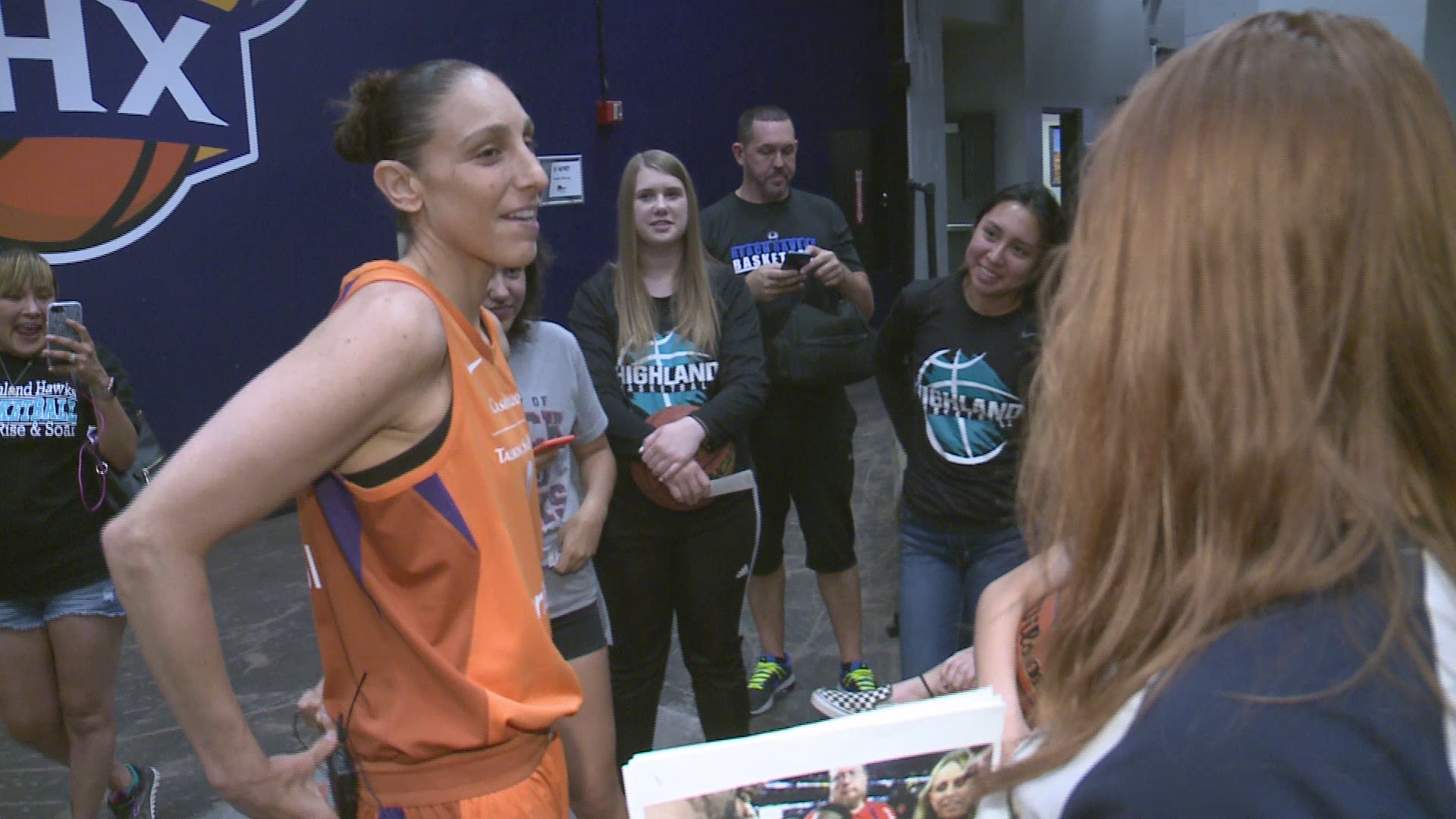 Some Valley high school girls got a chance to do some summer camping with the Phoenix Mercury, playing journalist, getting tips from pros and learning more about their heroes.