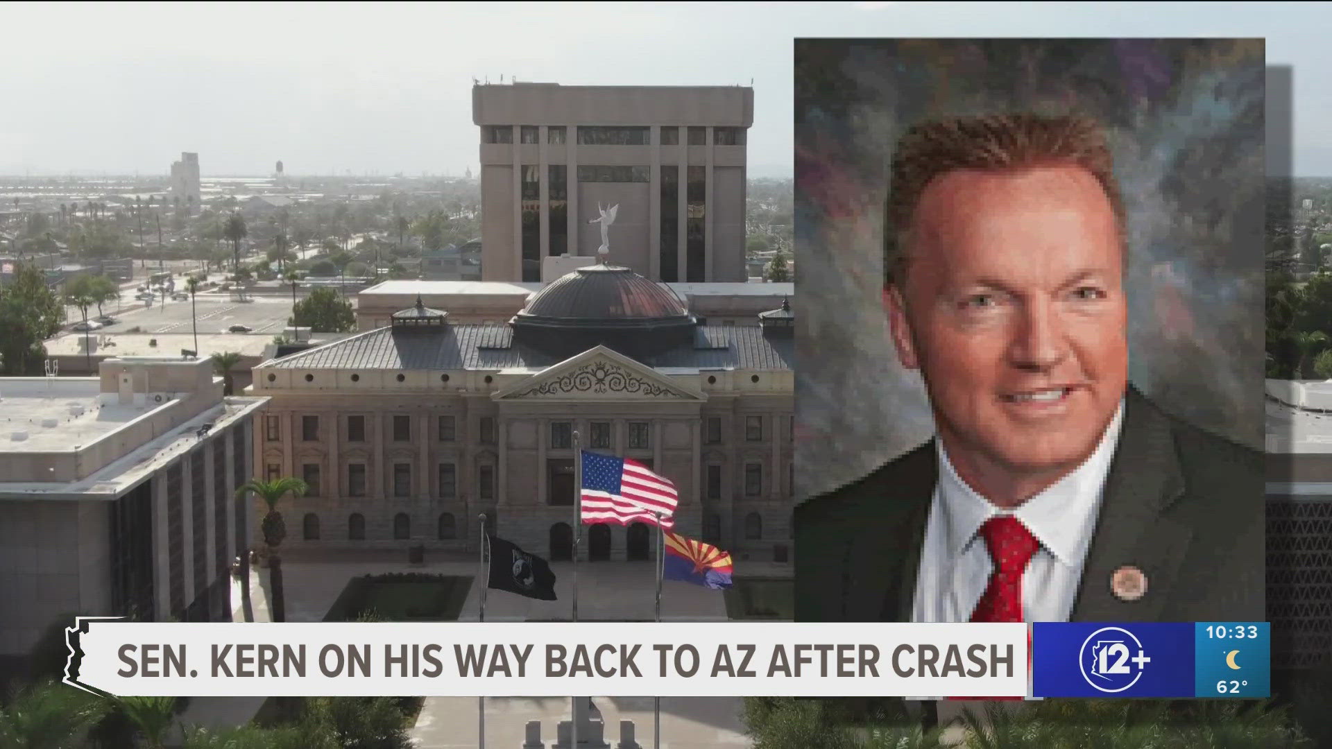 Sen. Kern suffered broken ribs, collapsed lung in crash | 12news.com