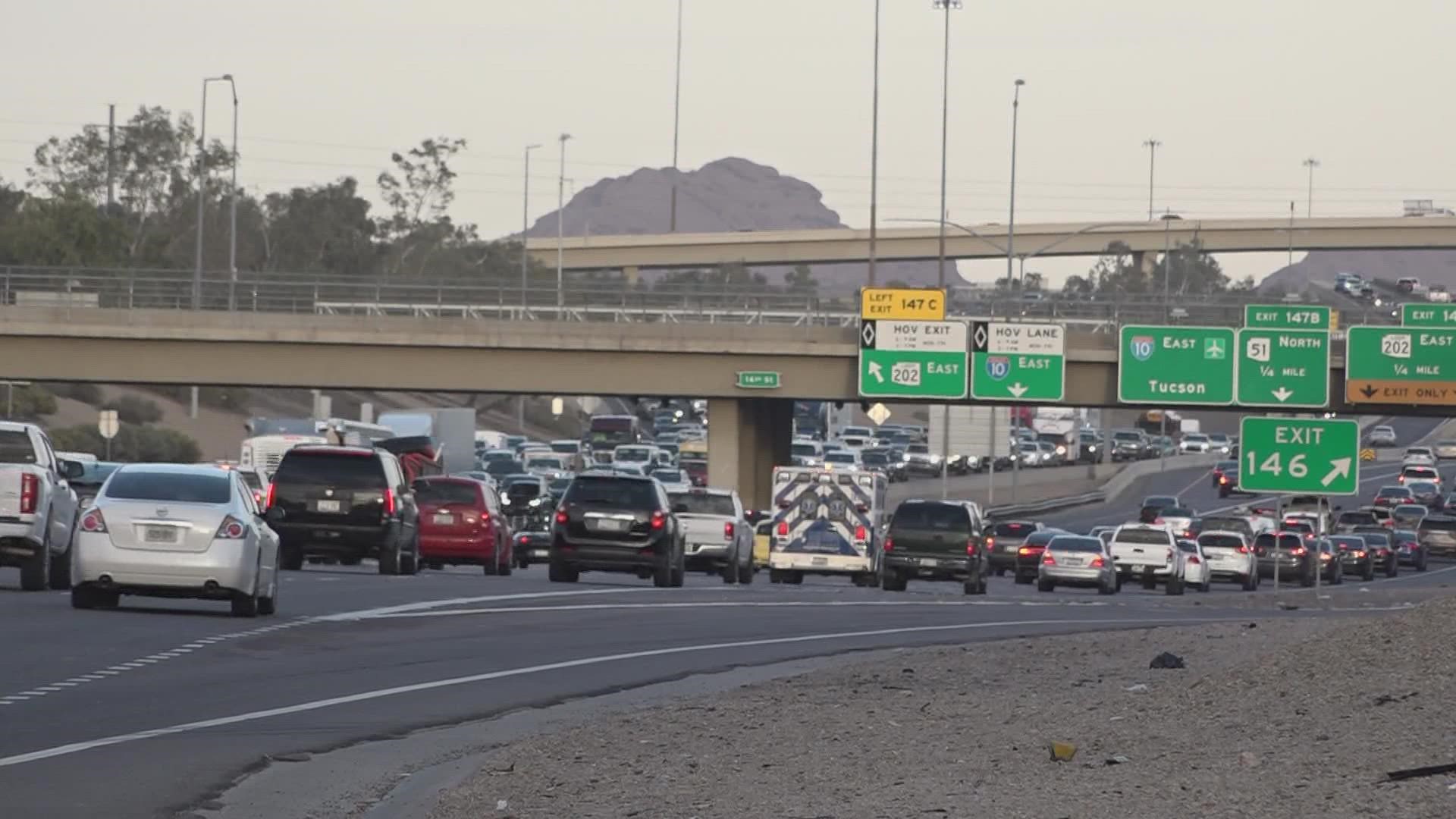Crash data shows a three-mile stretch of Interstate 10 in Phoenix is a reoccurring spot for dangerous collisions.